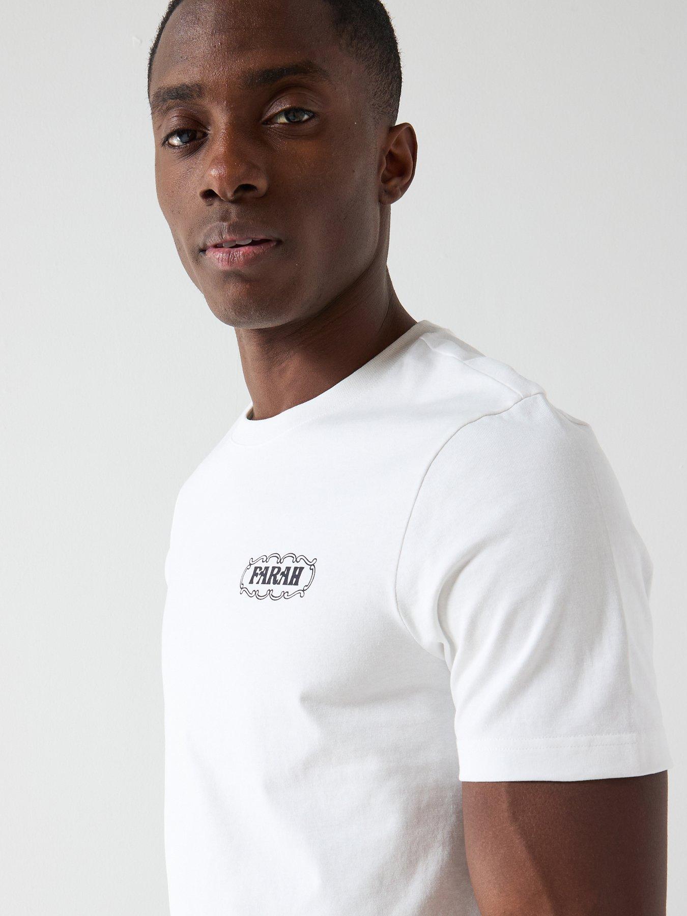 Image 5 of 5 of Farah Hawthorne Back Graphic T-Shirt - White