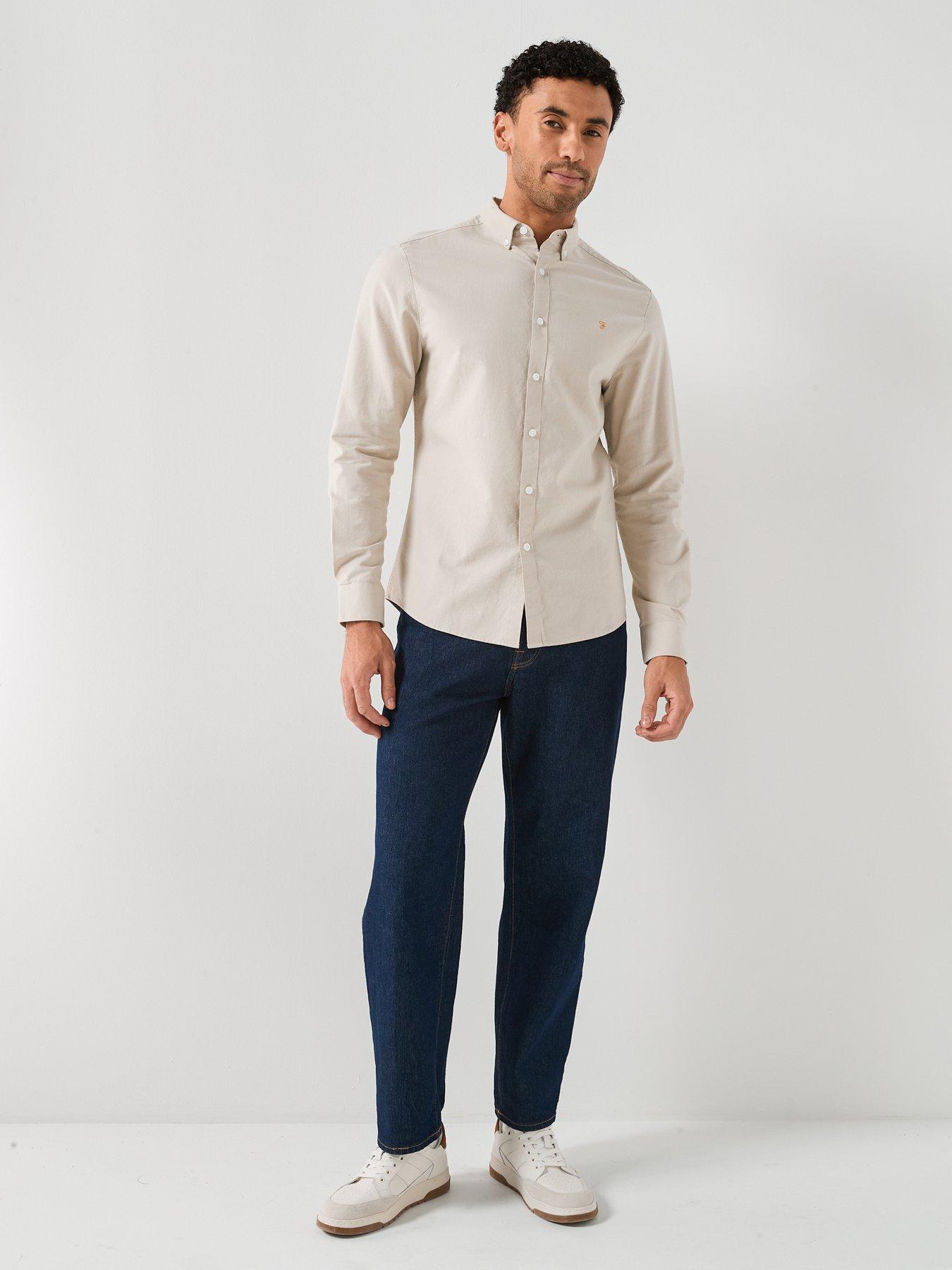 Image 3 of 6 of Farah Brewer Long Sleeve Shirt - White