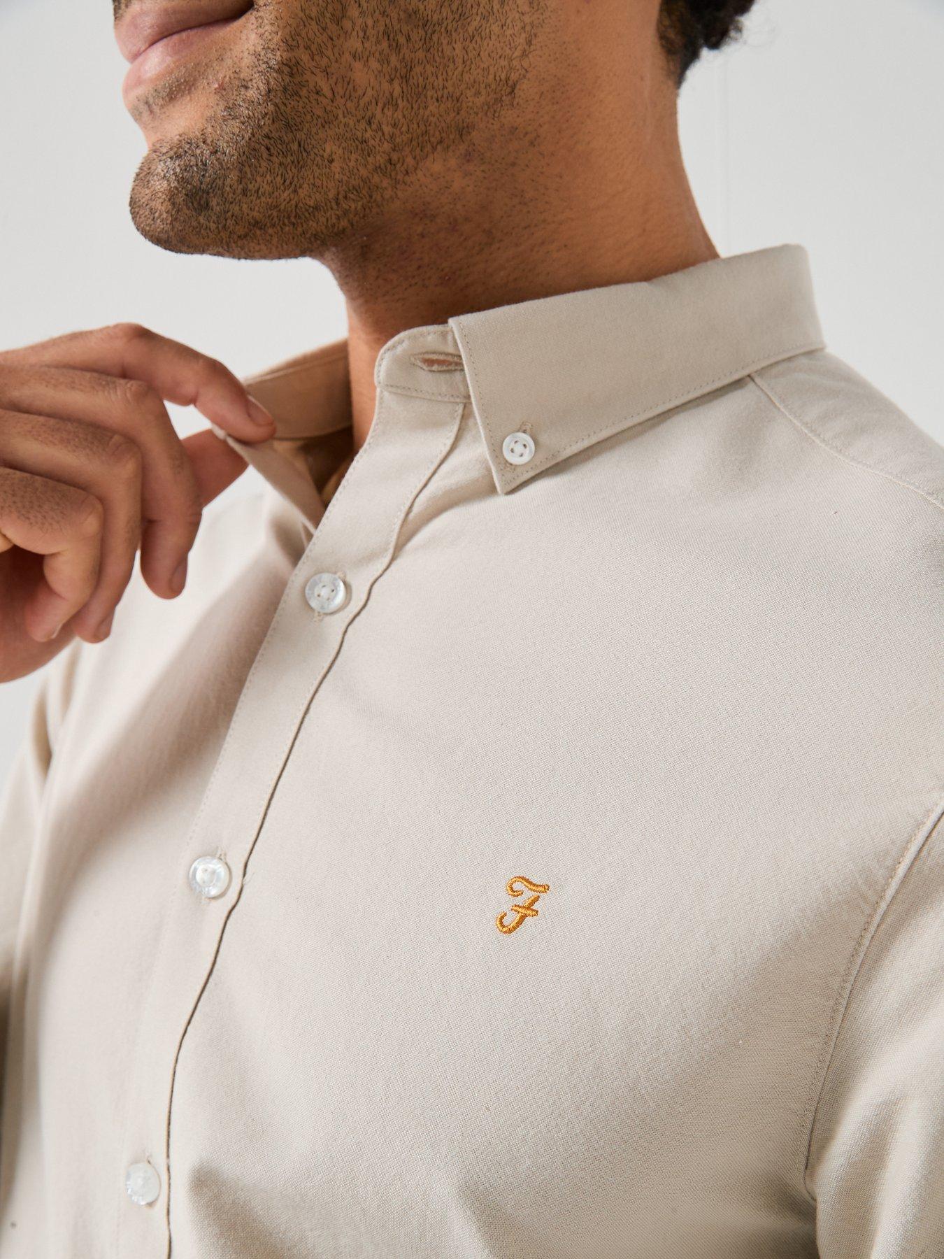 Image 4 of 6 of Farah Brewer Long Sleeve Shirt - White