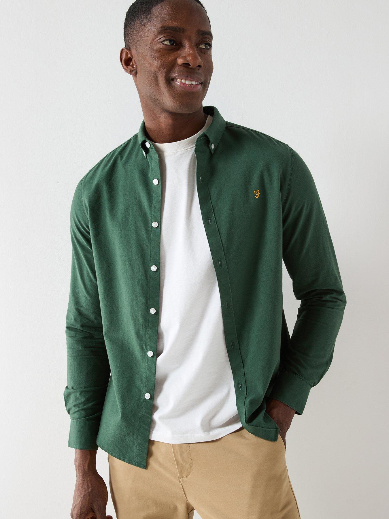 farah-brewer-long-sleeve-shirt-green