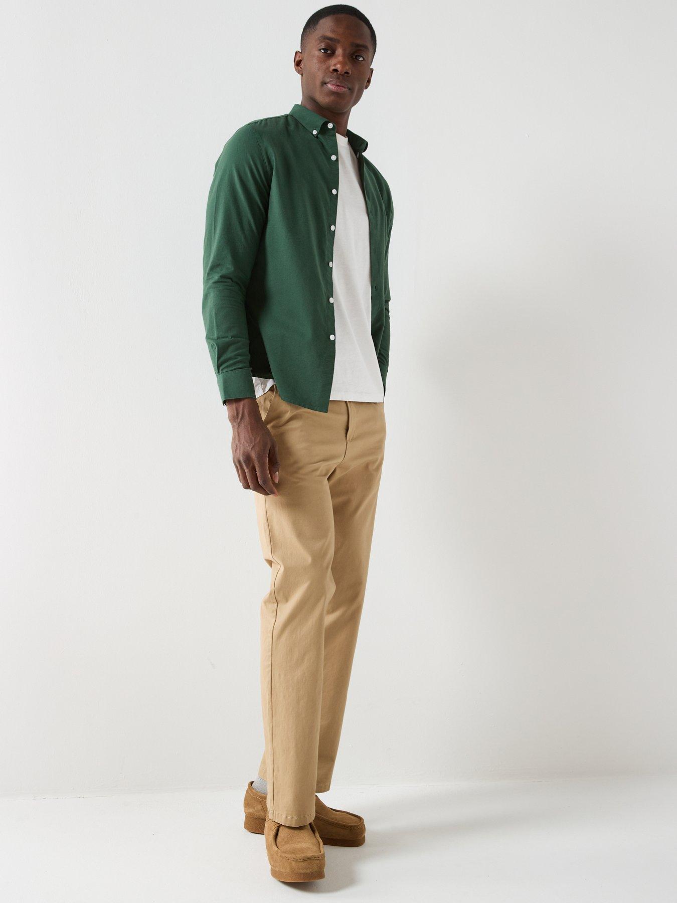 Image 3 of 4 of Farah Brewer Long Sleeve Shirt - Green