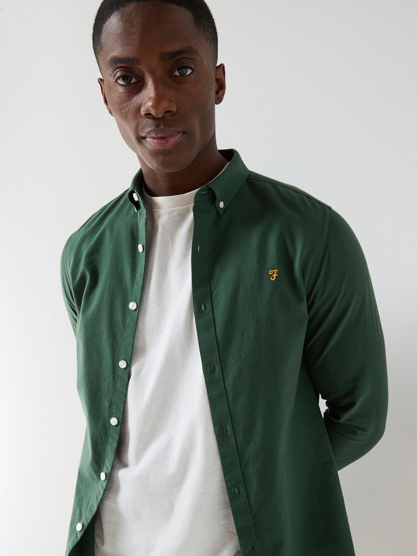 Image 4 of 4 of Farah Brewer Long Sleeve Shirt - Green