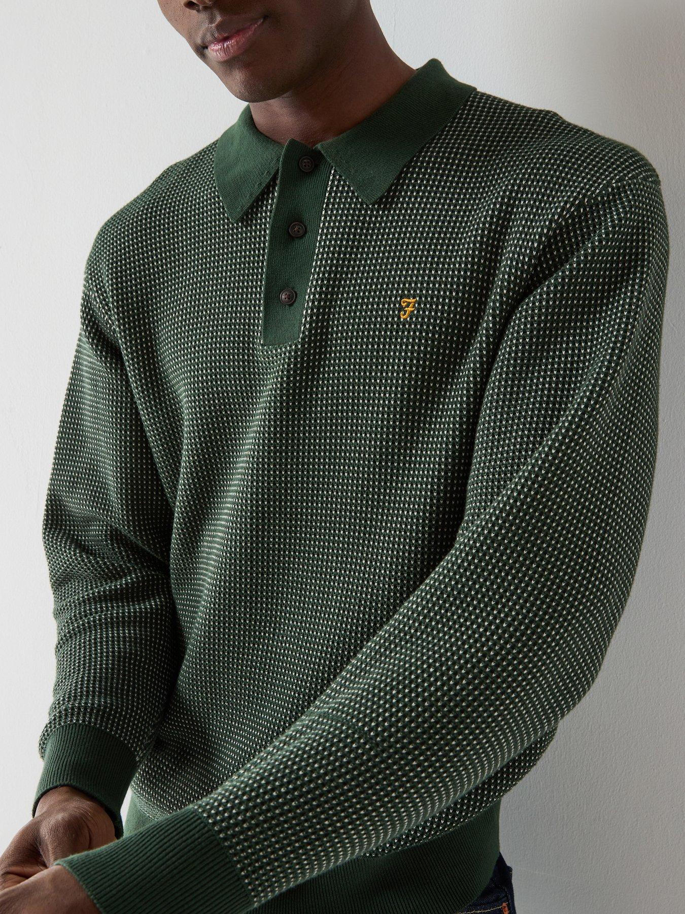 farah-gateacre-long-sleeve-knitted-polo-greenoutfit