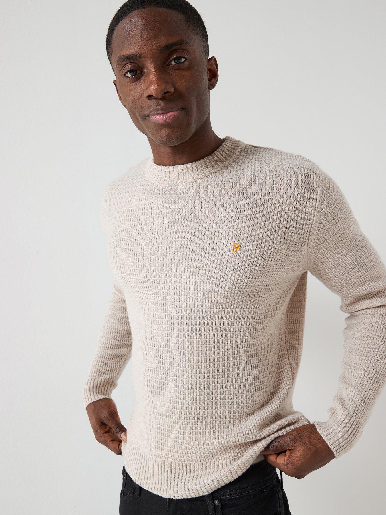 Image 1 of 5 of Farah Allerton Knitted Jumper - White