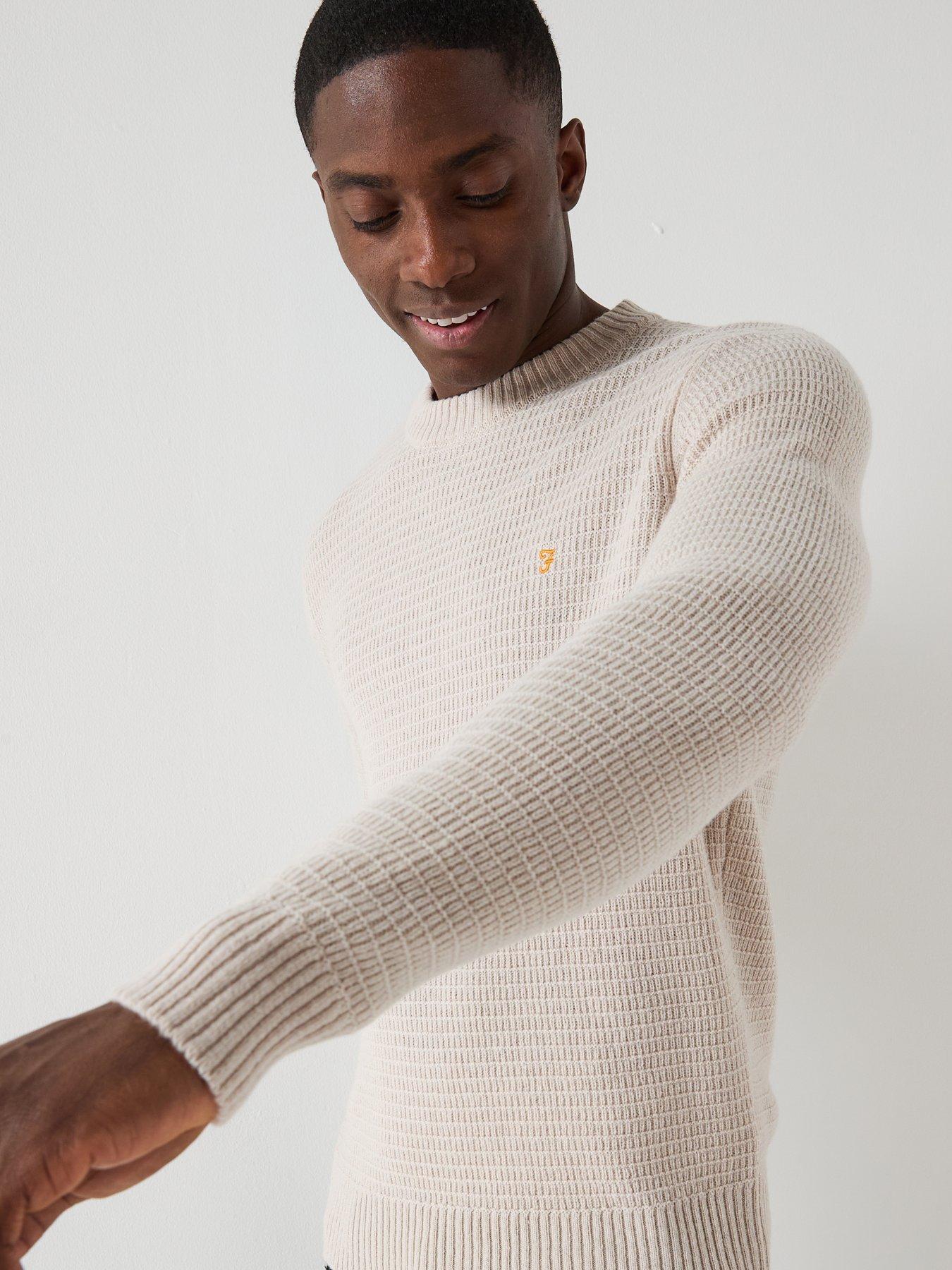 Image 4 of 5 of Farah Allerton Knitted Jumper - White