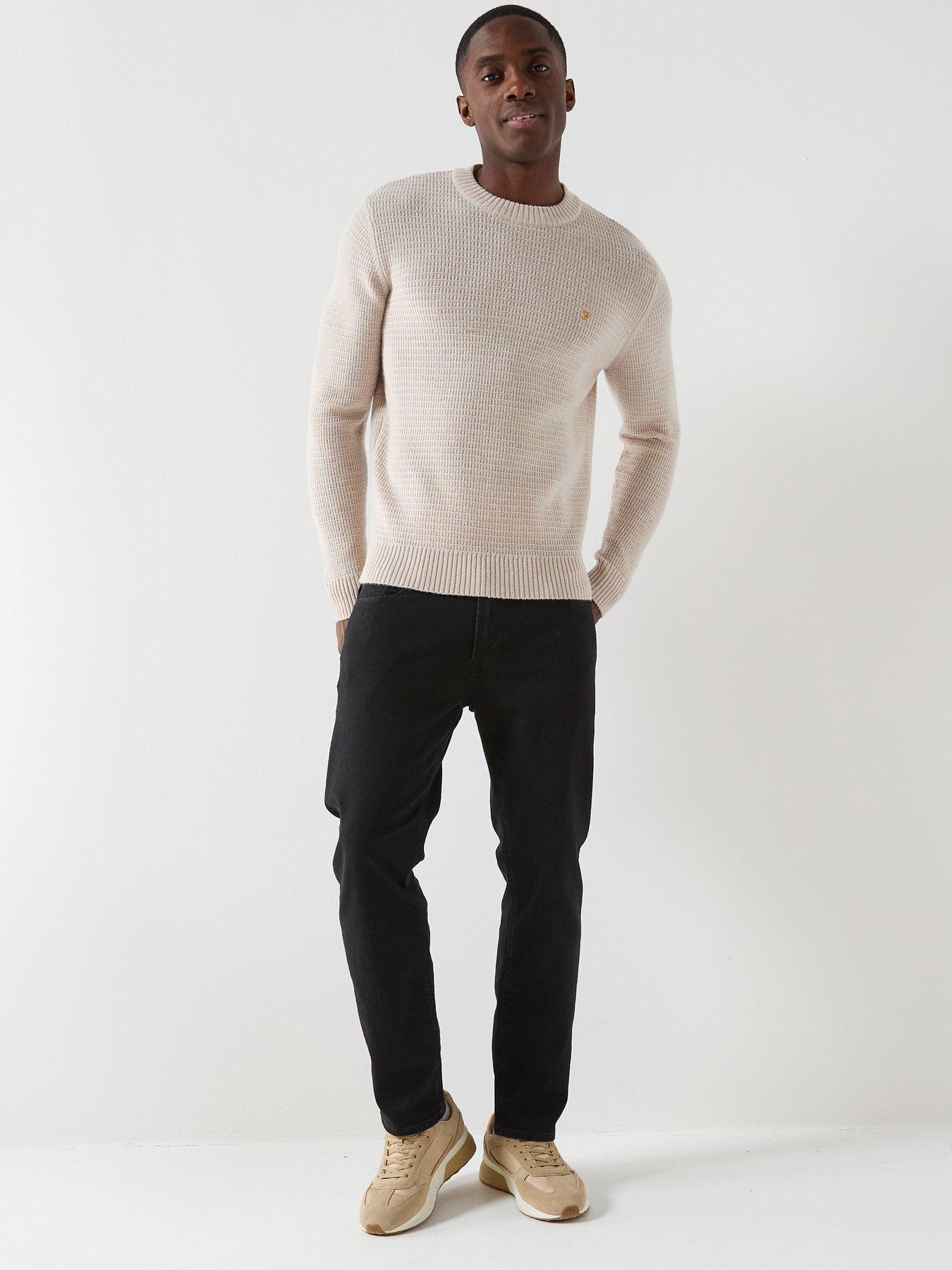 Image 5 of 5 of Farah Allerton Knitted Jumper - White