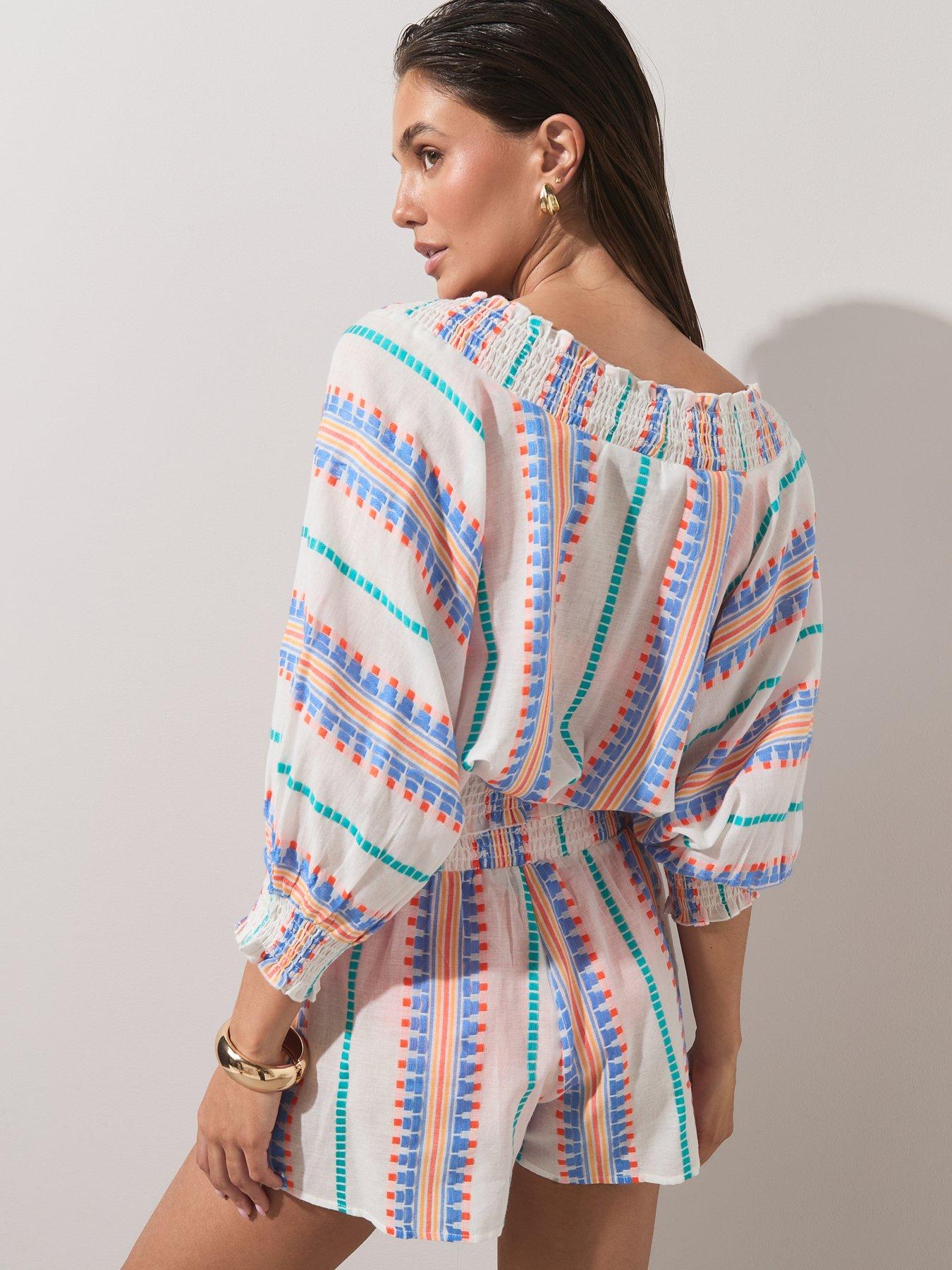 the-very-collection-aztec-co-ord-top-multistillFront