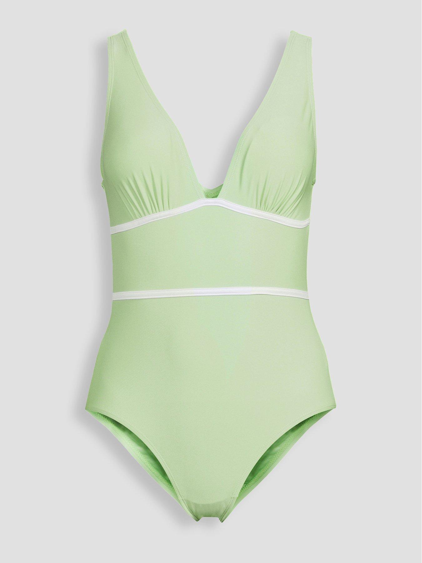Image 7 of 7 of The Very Collection Shape Enhancing Contrast Binding Swimsuit