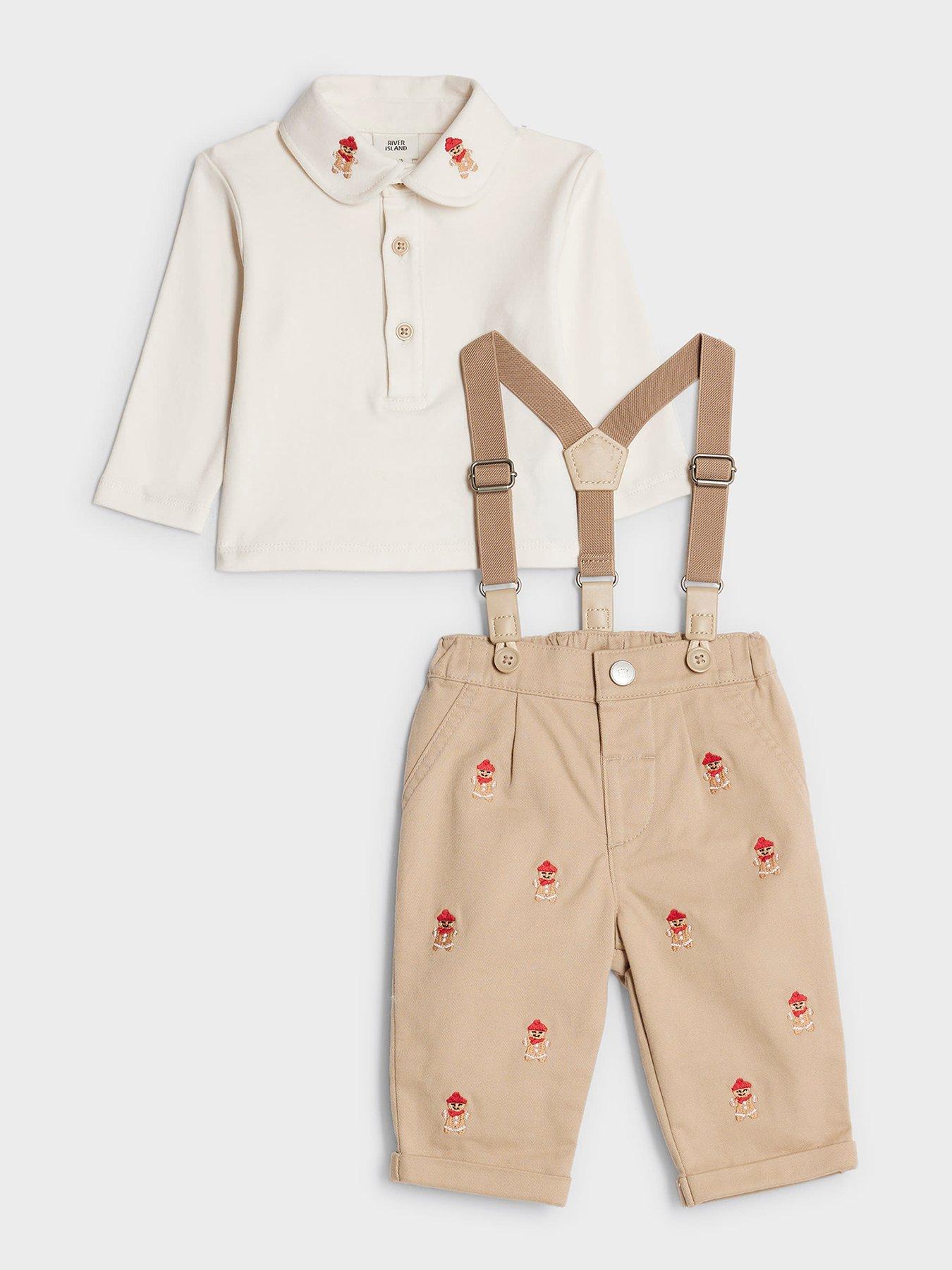 river-island-baby-boys-gingerbread-dungarees-beigefront
