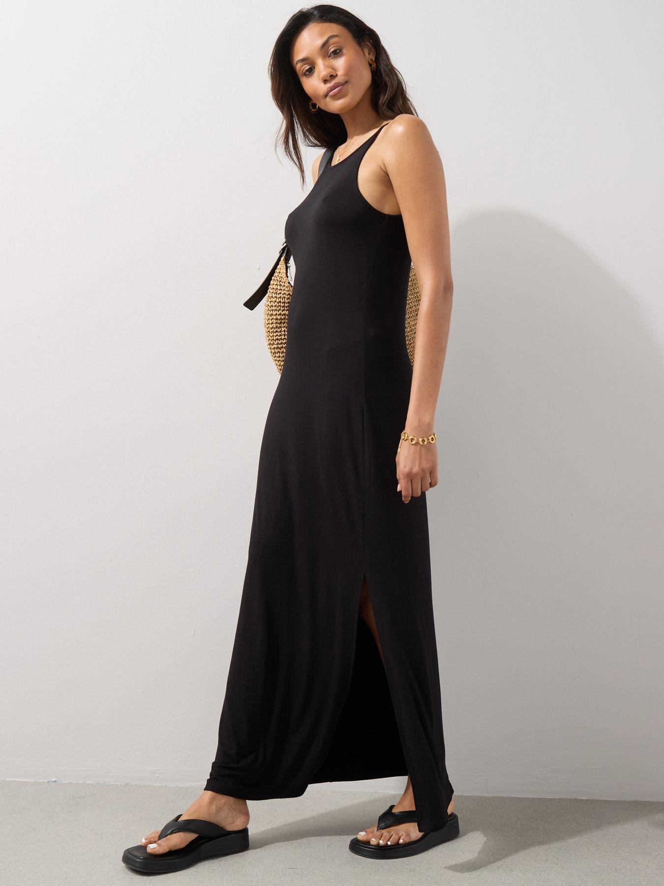 Image 5 of 7 of The Very Collection Strappy Maxi Dress - Black