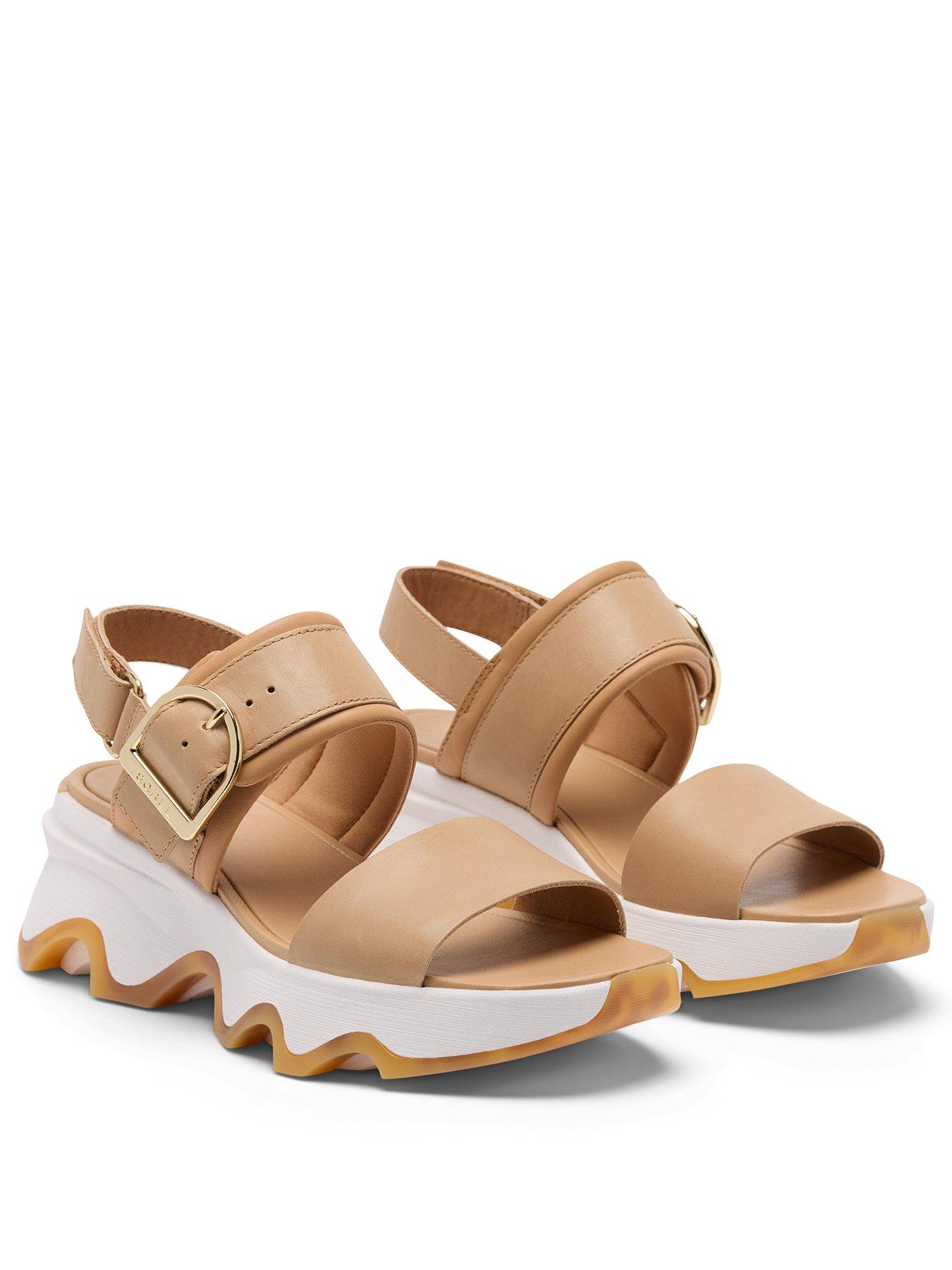 sorel-womens-kinetic-impact-wedge-sandals-beigestillFront