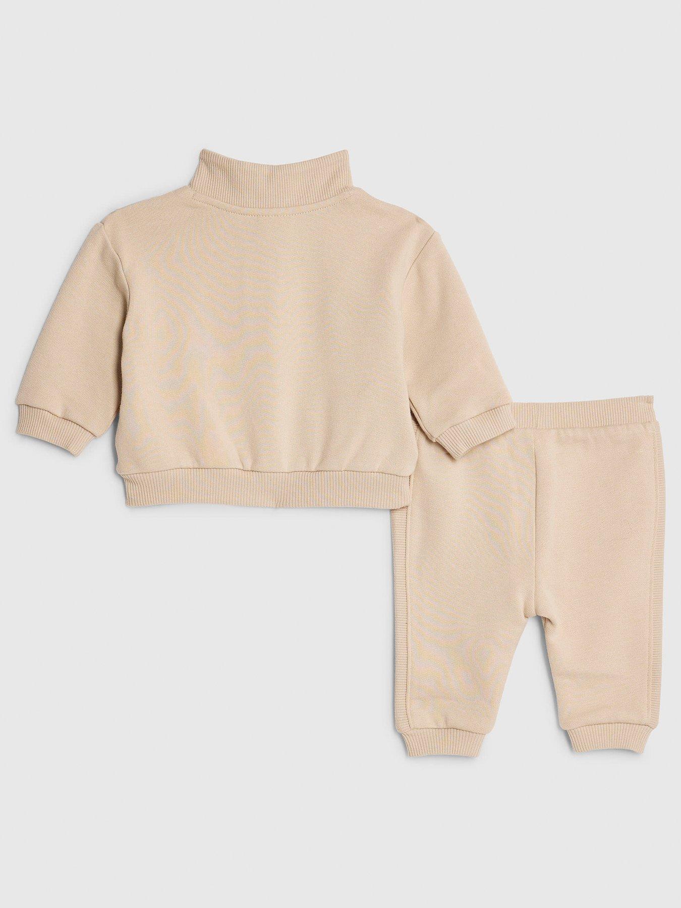 Image 2 of 4 of River Island Baby Boys 3D Bear Jumper Set - Brown