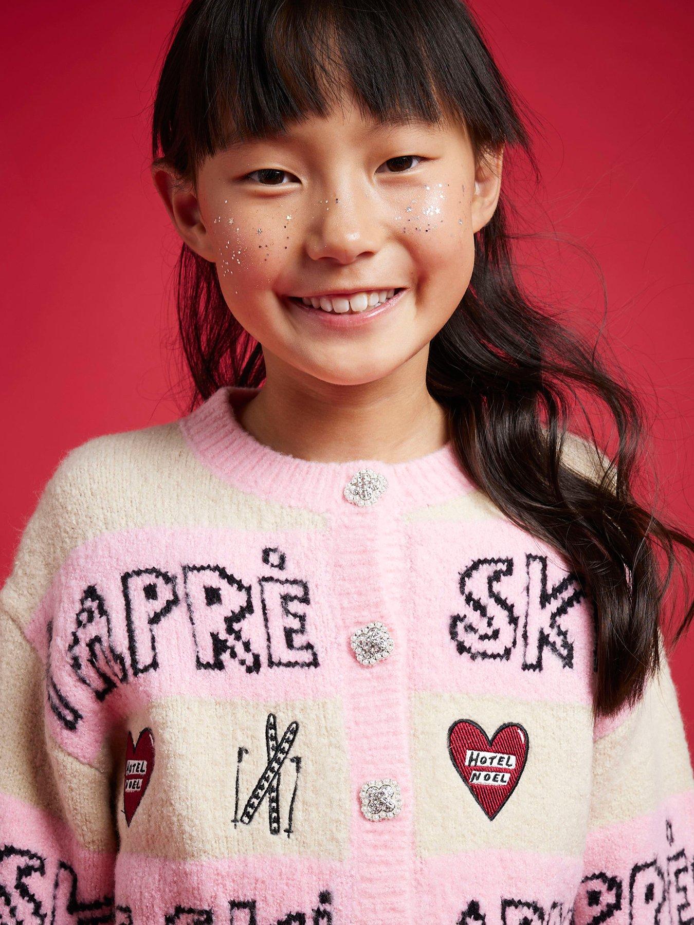 river-island-older-girls-nephthys-apres-ski-cardigan-pink