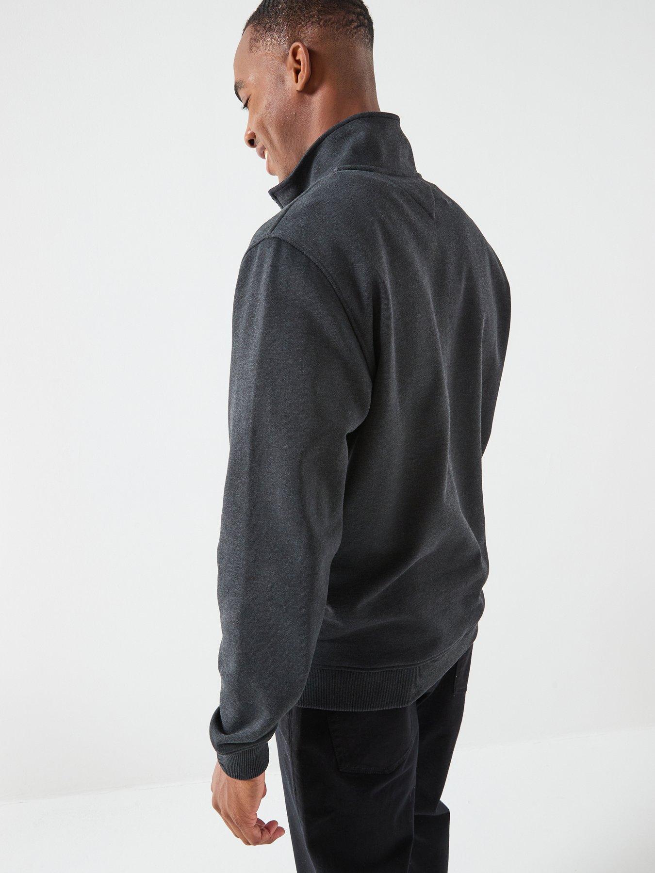 tommy-jeans-regular-fit-badge-14-zip-sweatshirt-blackstillFront