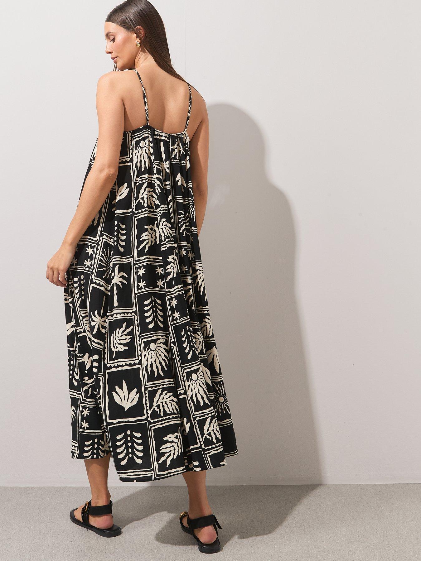 the-very-collection-mono-print-halterneck-dress-multistillFront