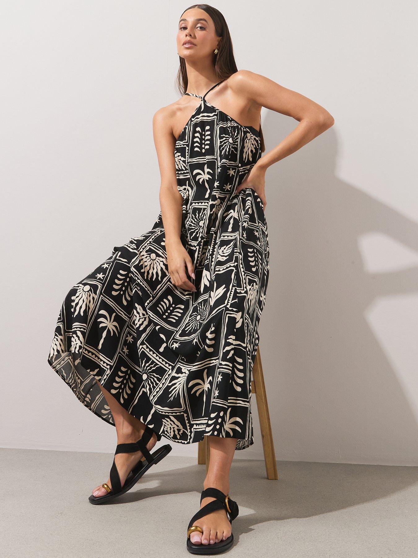 the-very-collection-mono-print-halterneck-dress-multiback