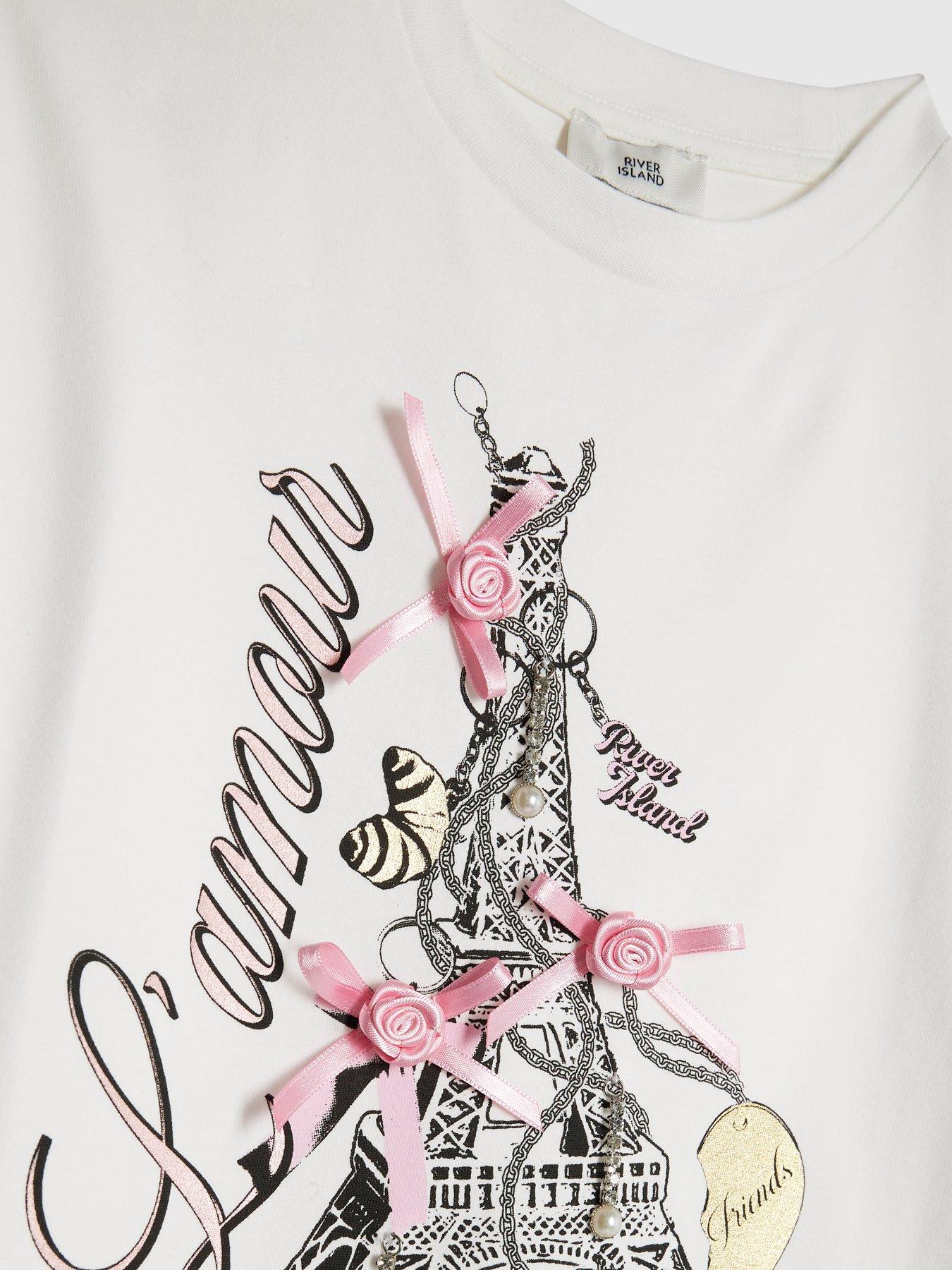 river-island-older-girls-lamour-paris-t-shirt-set-whitedetail