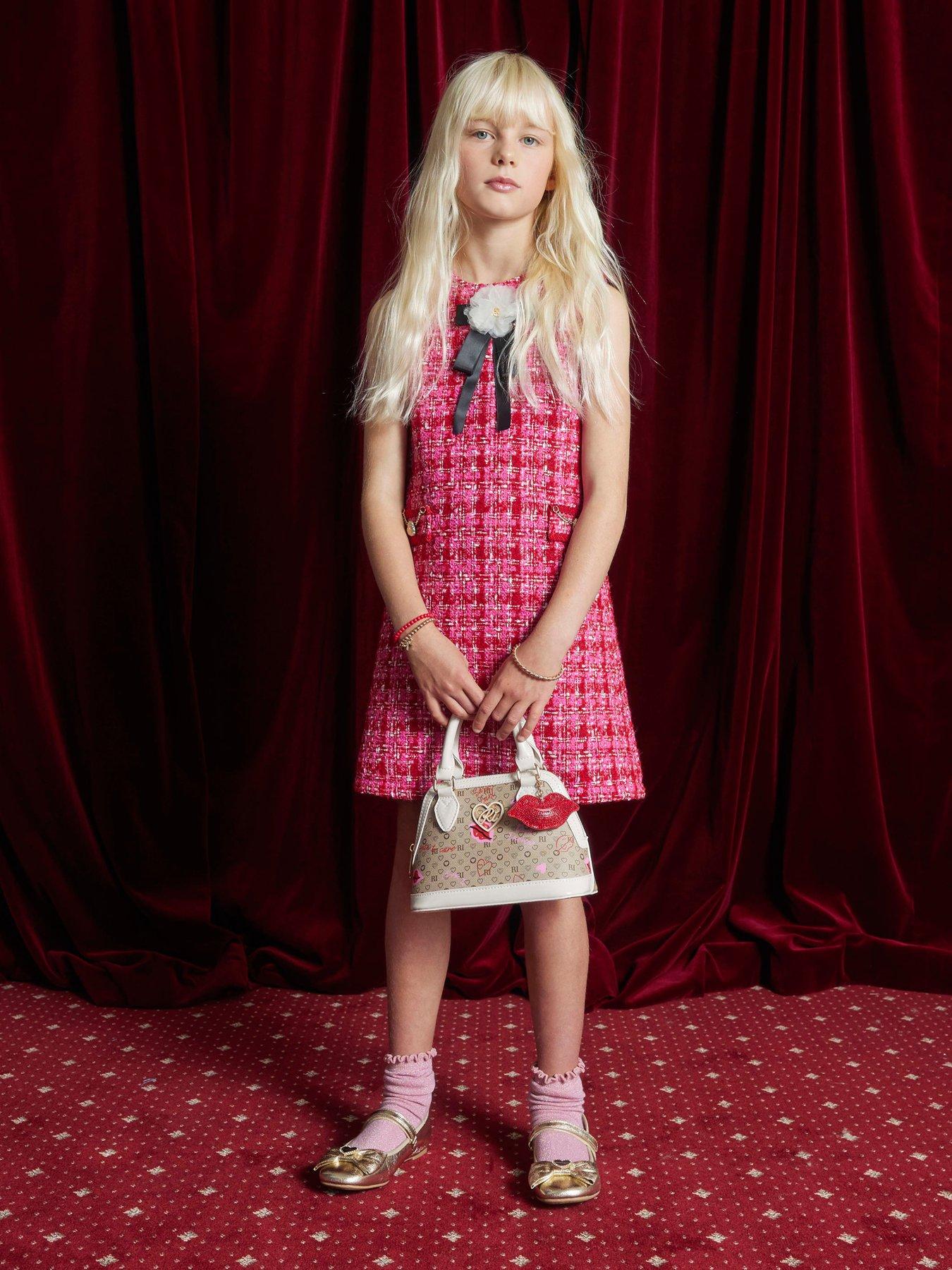 river-island-older-girls-boucle-corsage-shift-dress-pink