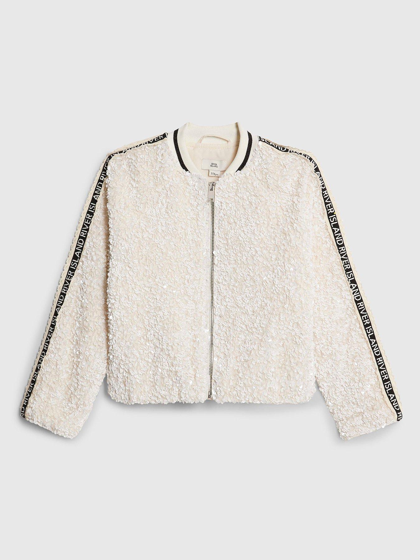 river-island-older-girls-sequin-bomber-jacket-cream