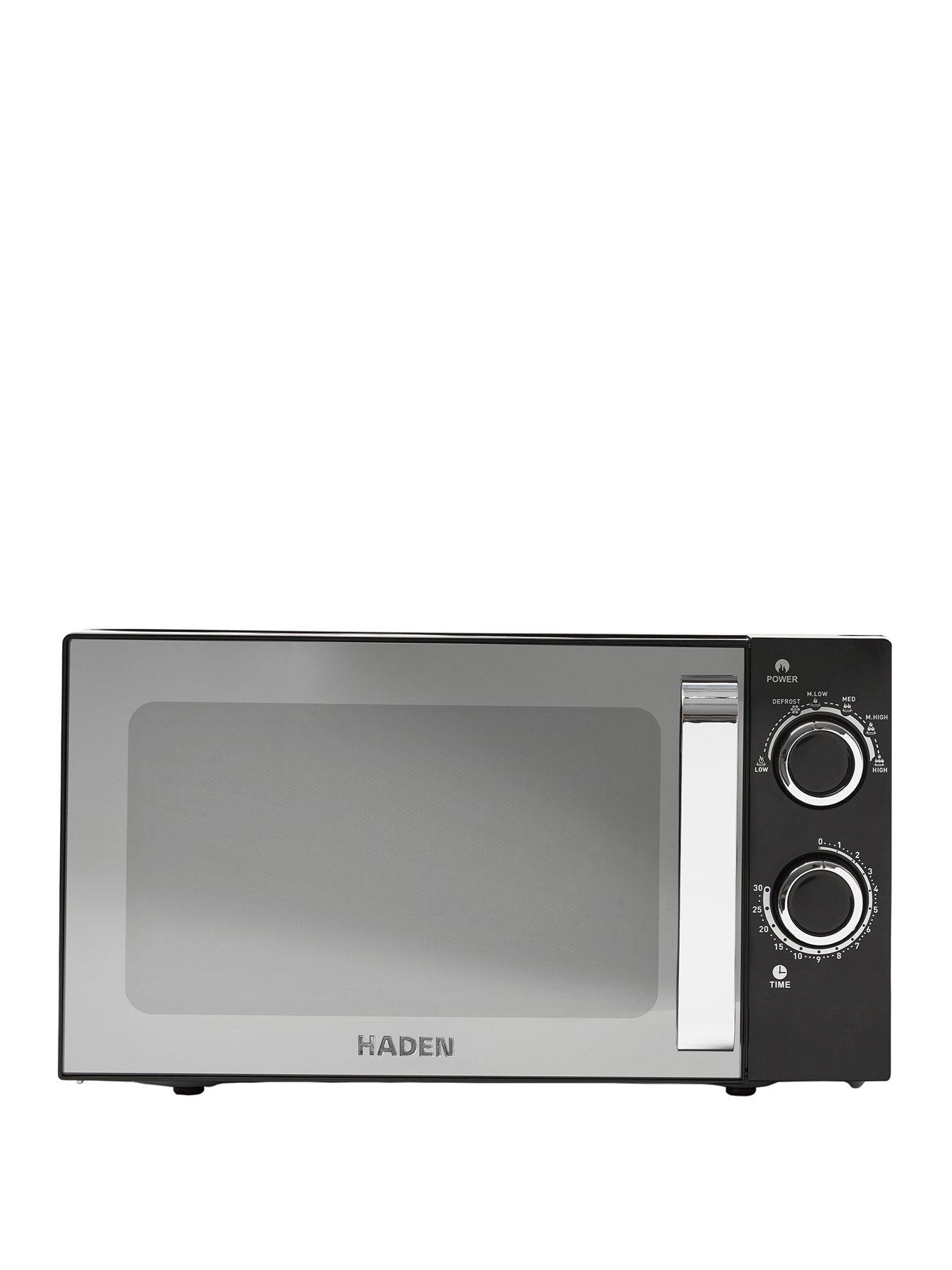 Haden 20L 800W Microwave With Mirror Door - Black