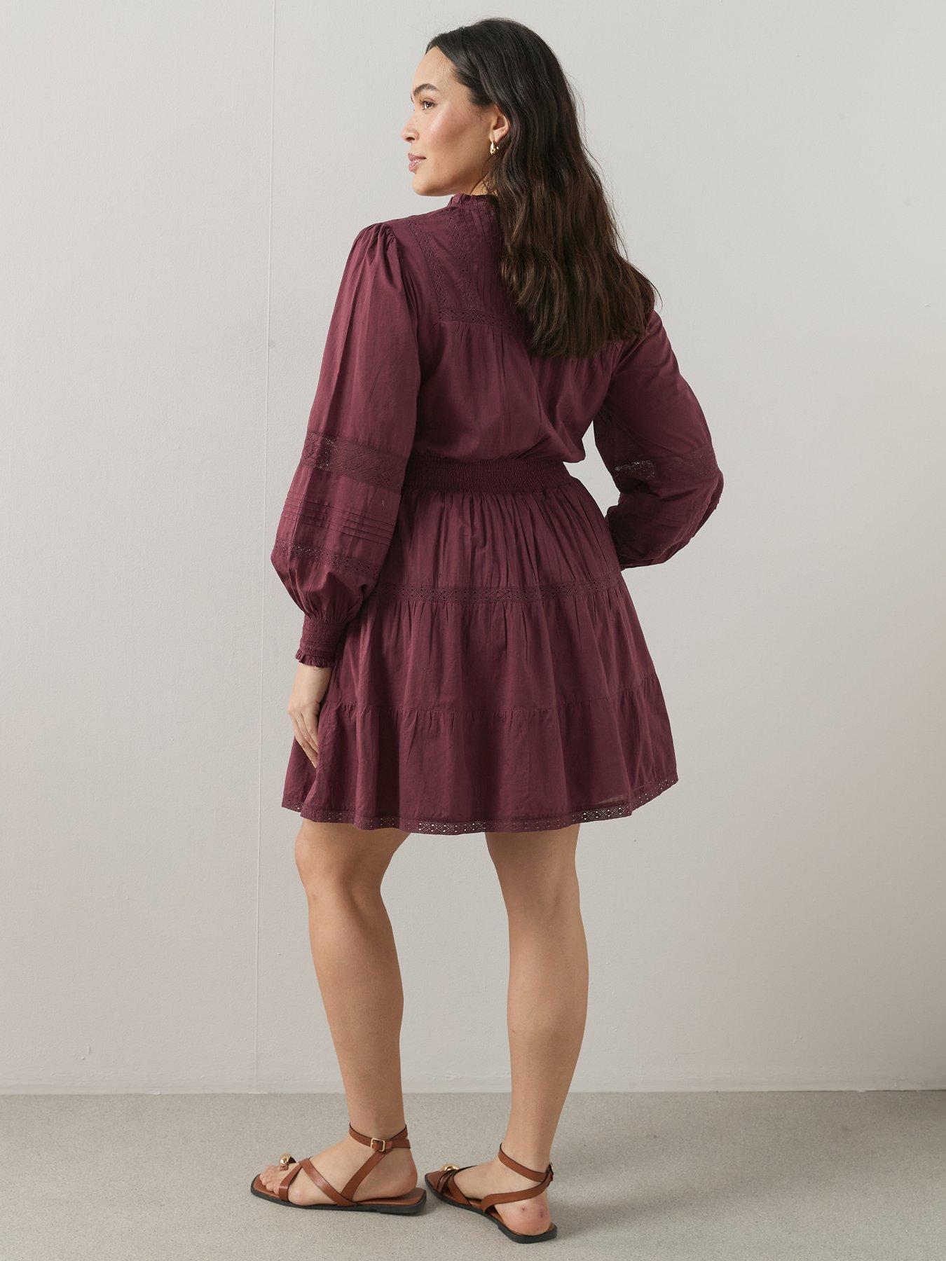 the-very-collection-curve-lace-insert-cotton-mini-dressstillFront