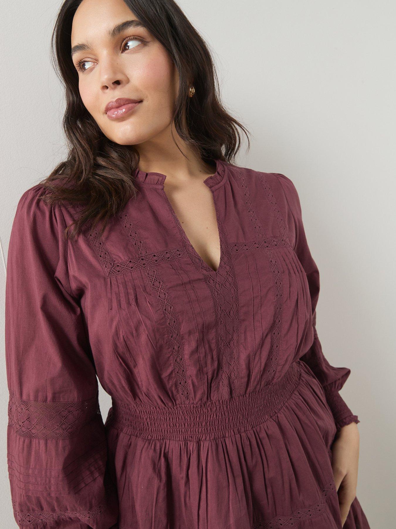 the-very-collection-curve-lace-insert-cotton-mini-dressoutfit