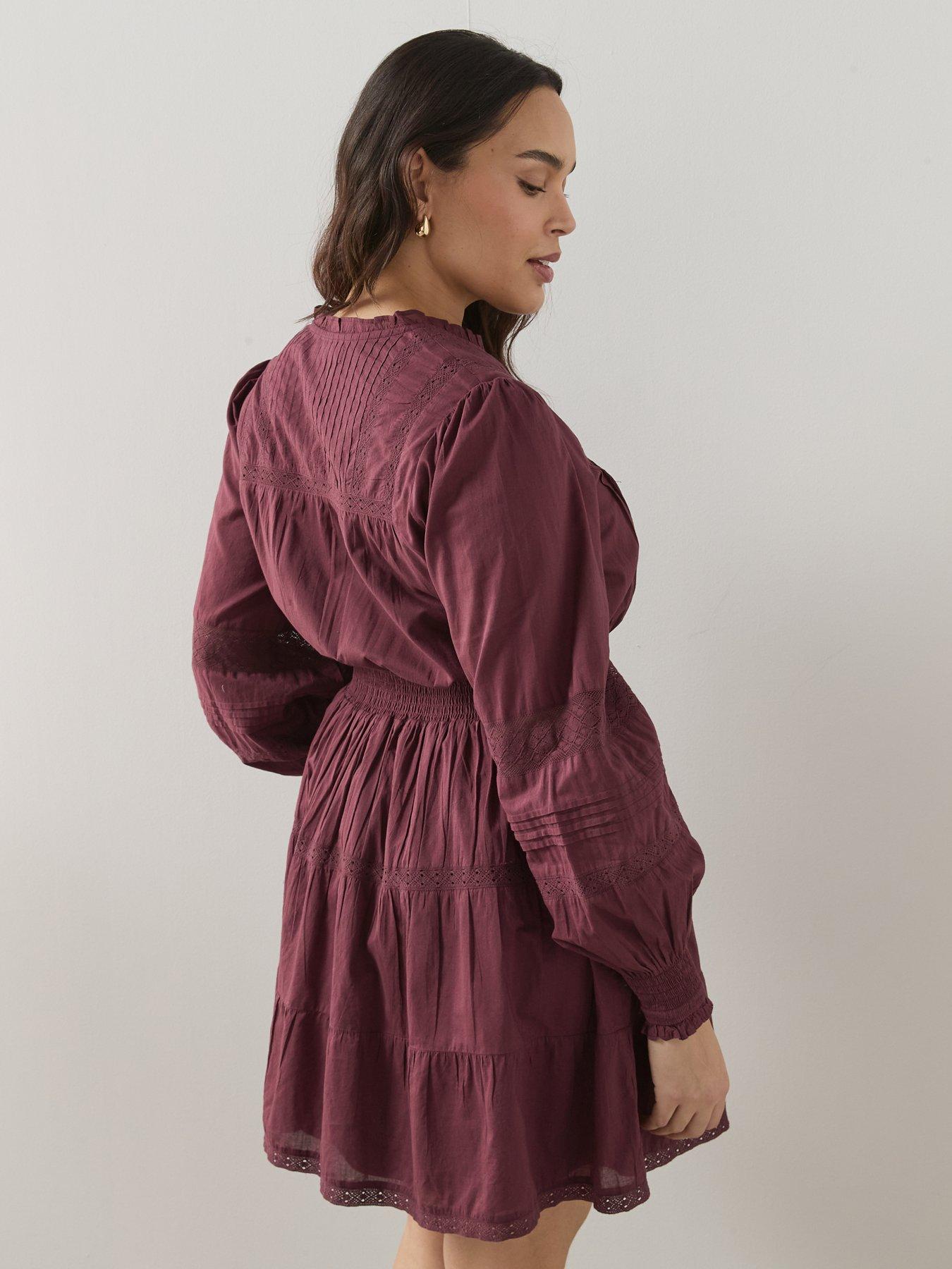 the-very-collection-curve-lace-insert-cotton-mini-dressdetail
