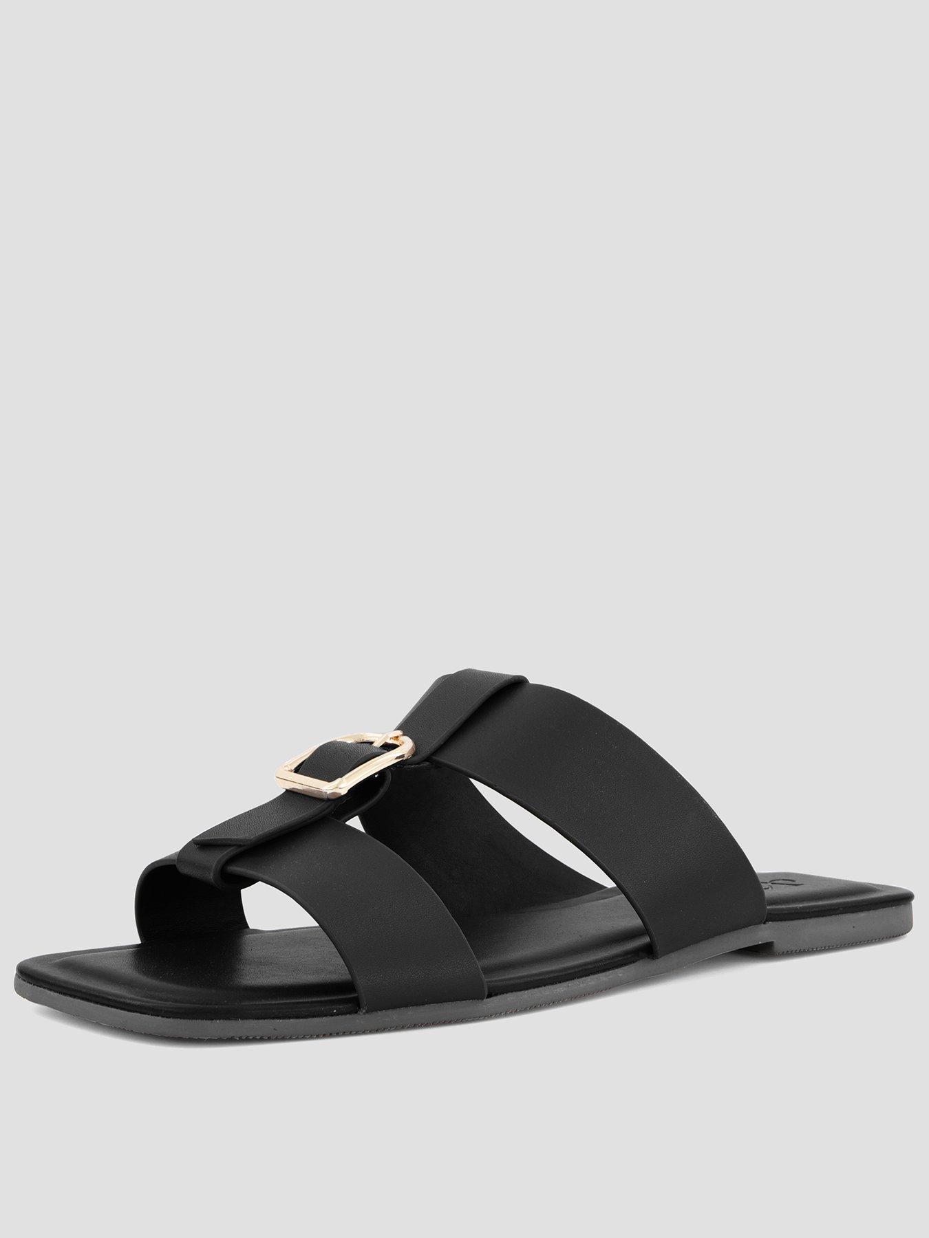 The Very Collection Real Leather Buckle Slider