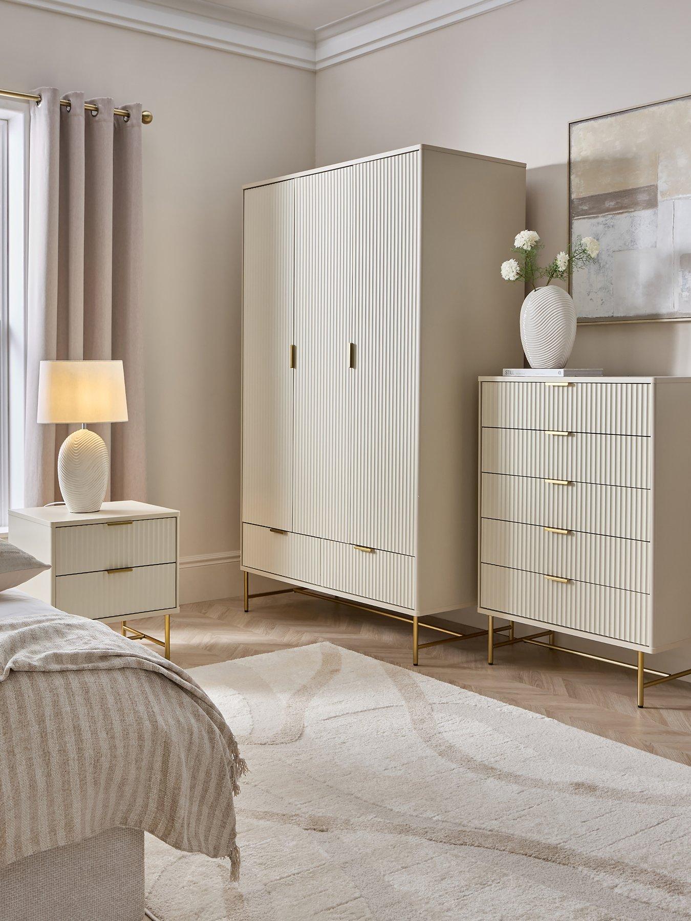 Image 1 of 5 of The Very Collection Cora Pack&nbsp;2 Drawer, 5 Drawer, 3 Door Wardrobe
