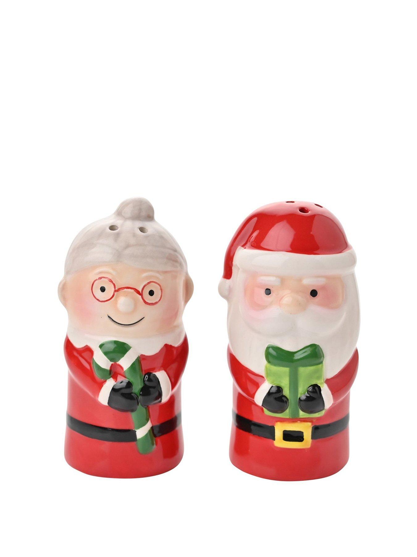 The Christmas Gift Co Santa & Friend Salt & Pepper Shakers