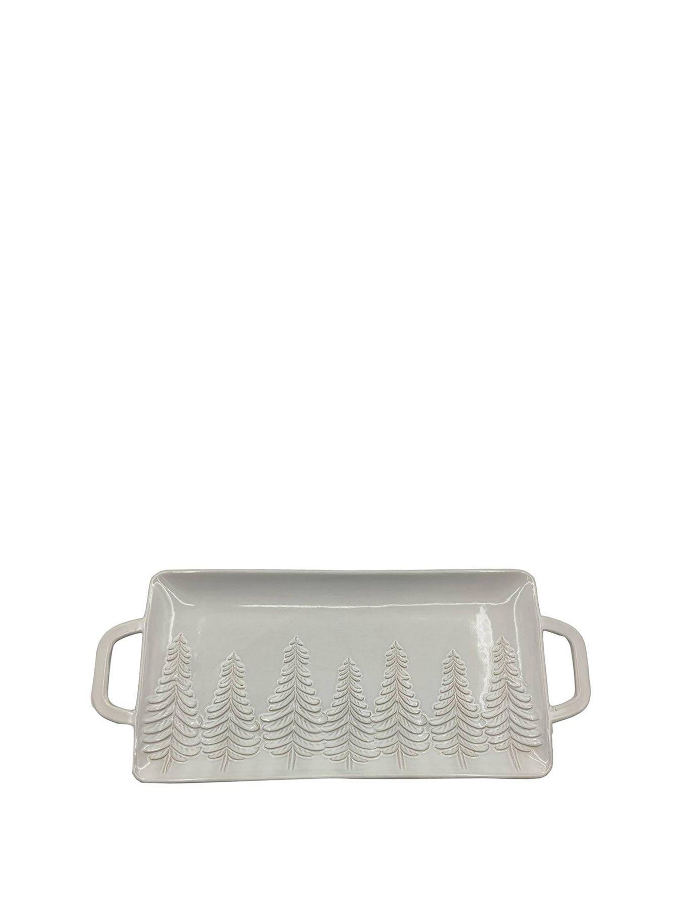 the-christmas-gift-co-45cm-ceramic-serving-tray-embossed-frosted-pine-trees