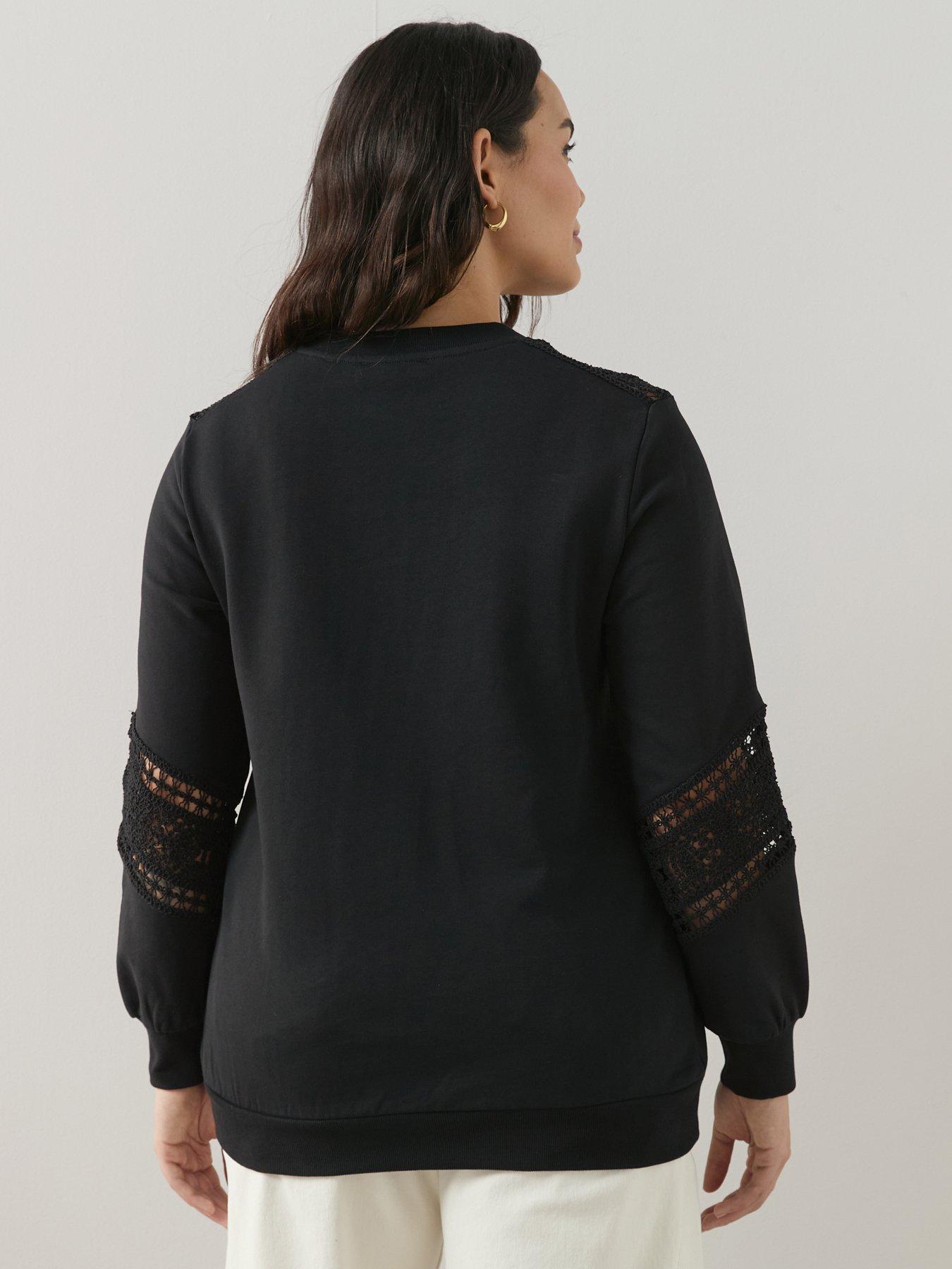 Image 2 of 6 of The Very Collection Curve Curve Lace Insert Sweat