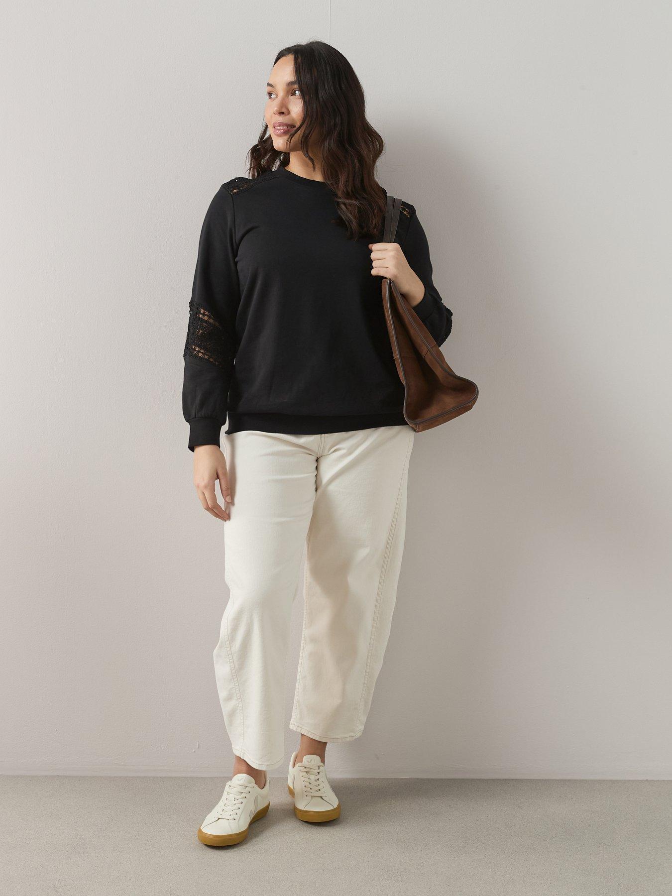 Image 3 of 6 of The Very Collection Curve Curve Lace Insert Sweat