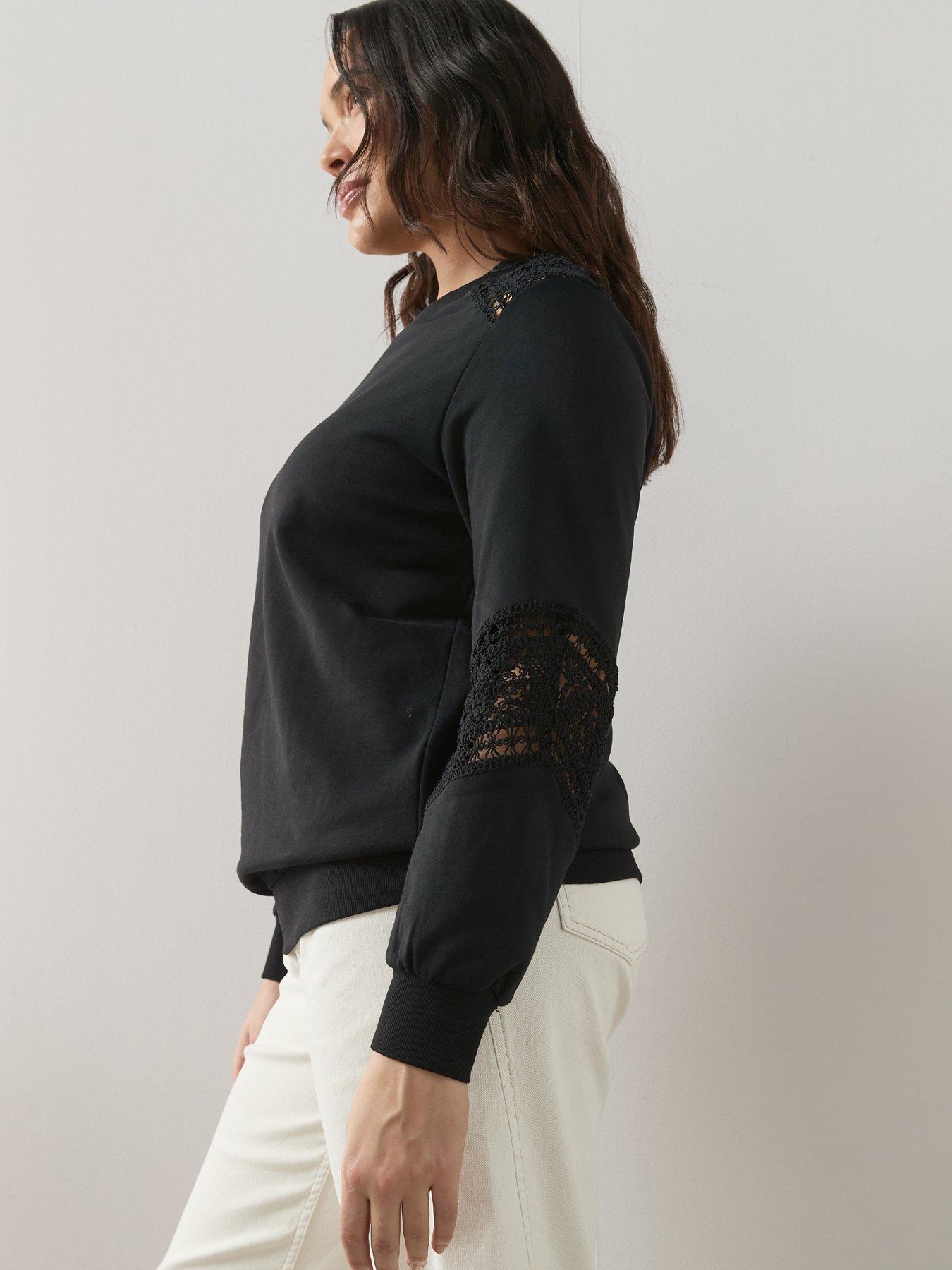 Image 4 of 6 of The Very Collection Curve Curve Lace Insert Sweat