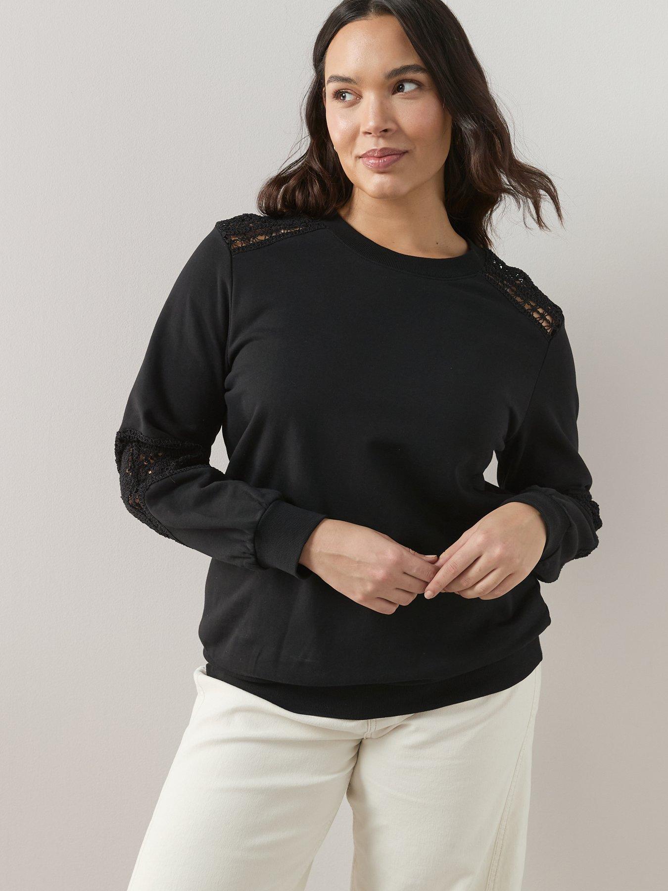 Image 6 of 6 of The Very Collection Curve Curve Lace Insert Sweat