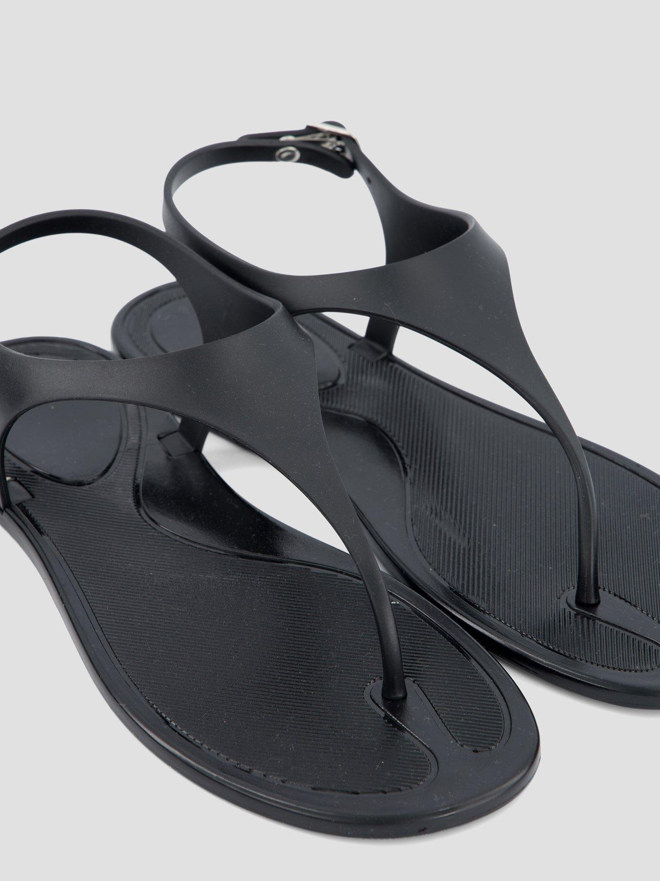 Image 5 of 7 of The Very Collection Toe Post Jelly Sandal - Black