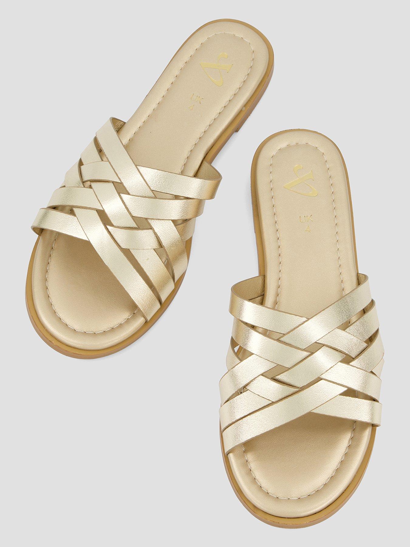 Image 3 of 7 of The Very Collection Wide Fit Strappy Slider