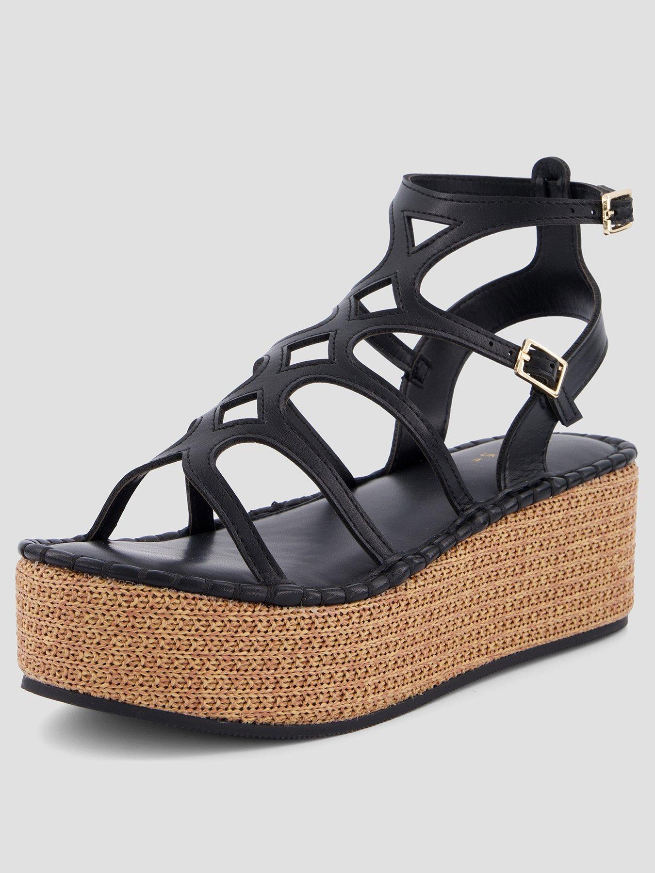 the-very-collection-gladiator-wedge-sandals--blackstillFront