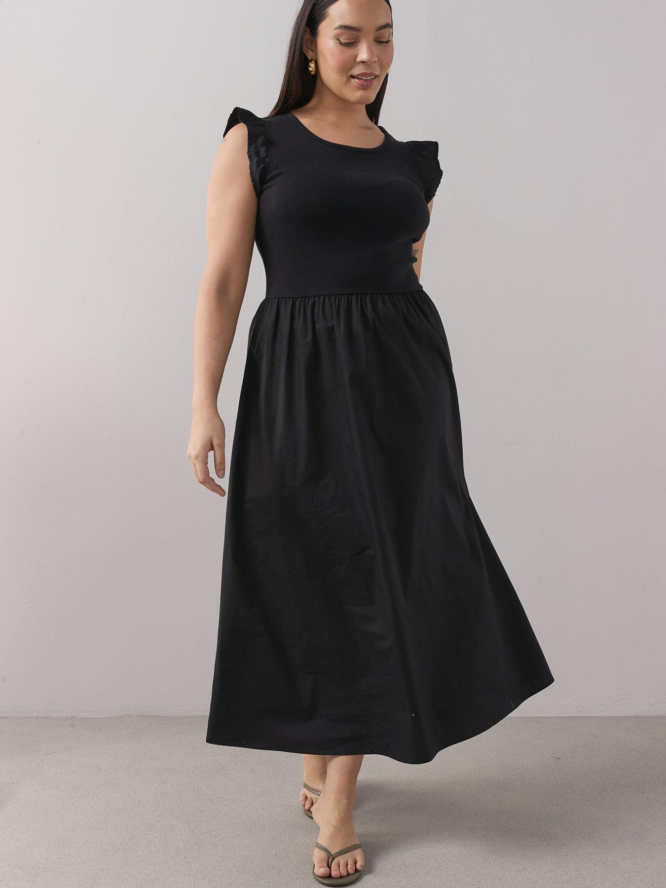 The Very Collection Curve Curve 2 In 1 Woven Skirt Midi Dress