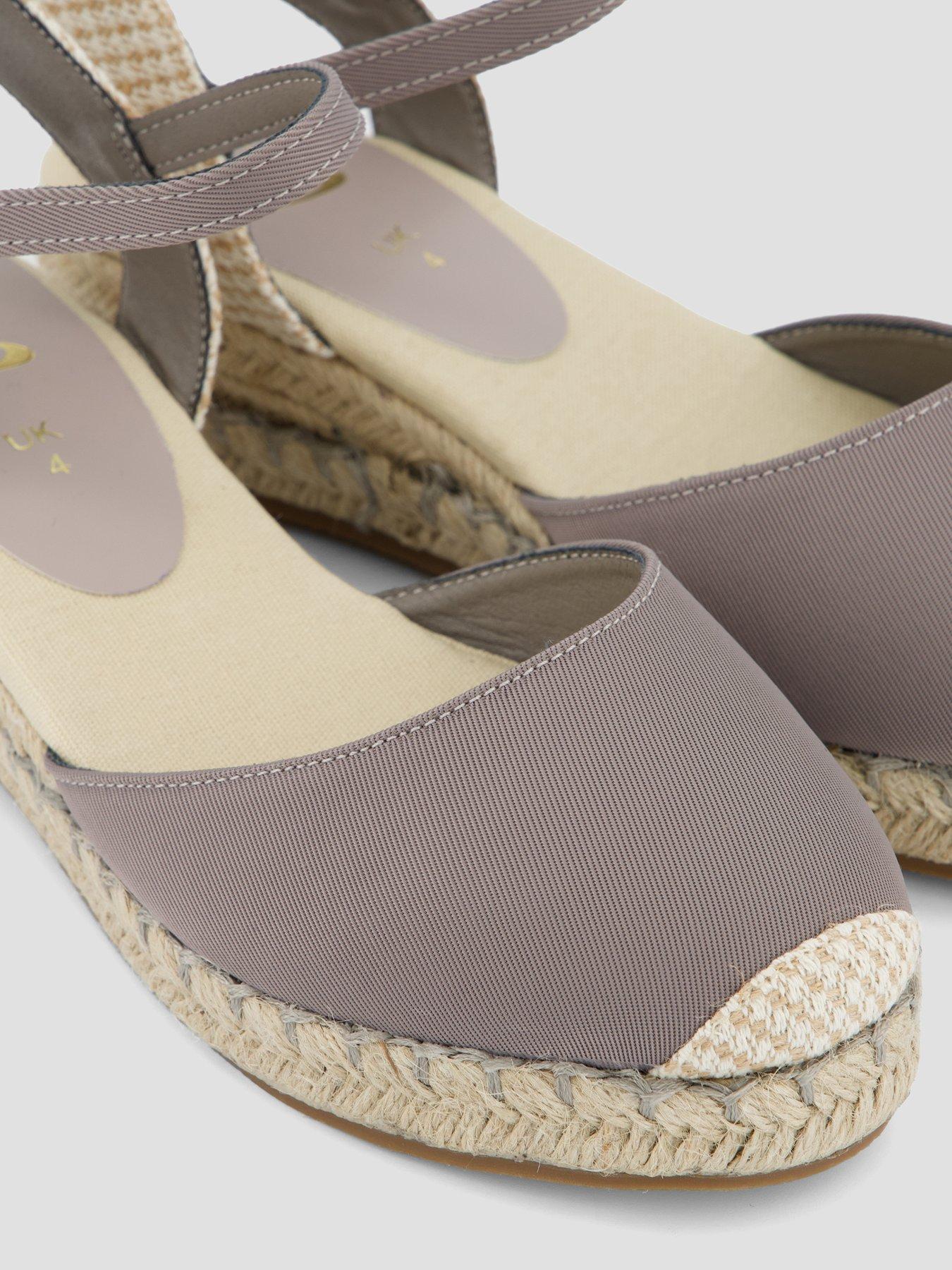 Image 5 of 7 of The Very Collection Wide Fit Closed Toe Wedge Shoe - Grey