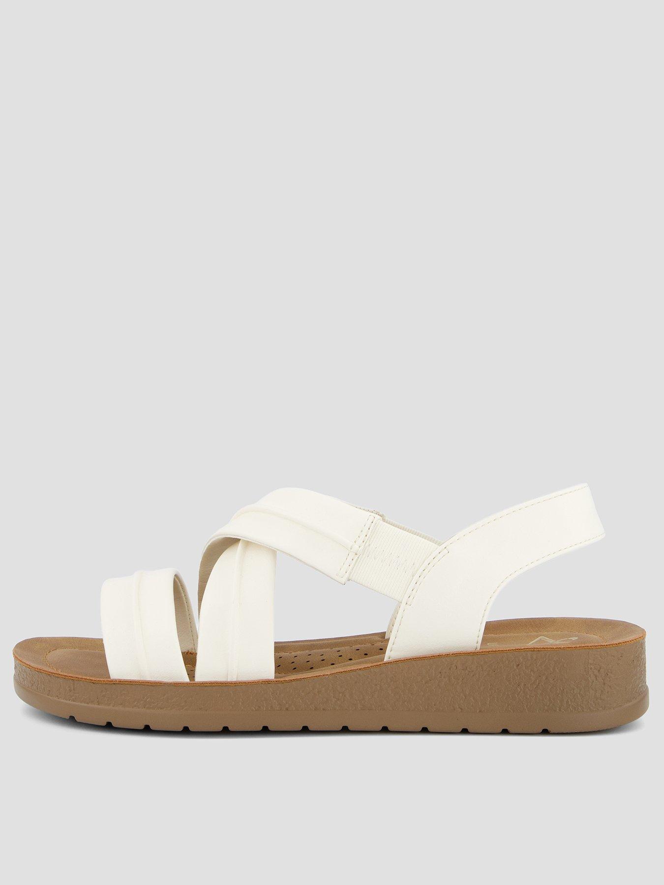 the-very-collection-comfort-flat-sandal-with-cross-strap-creamfront
