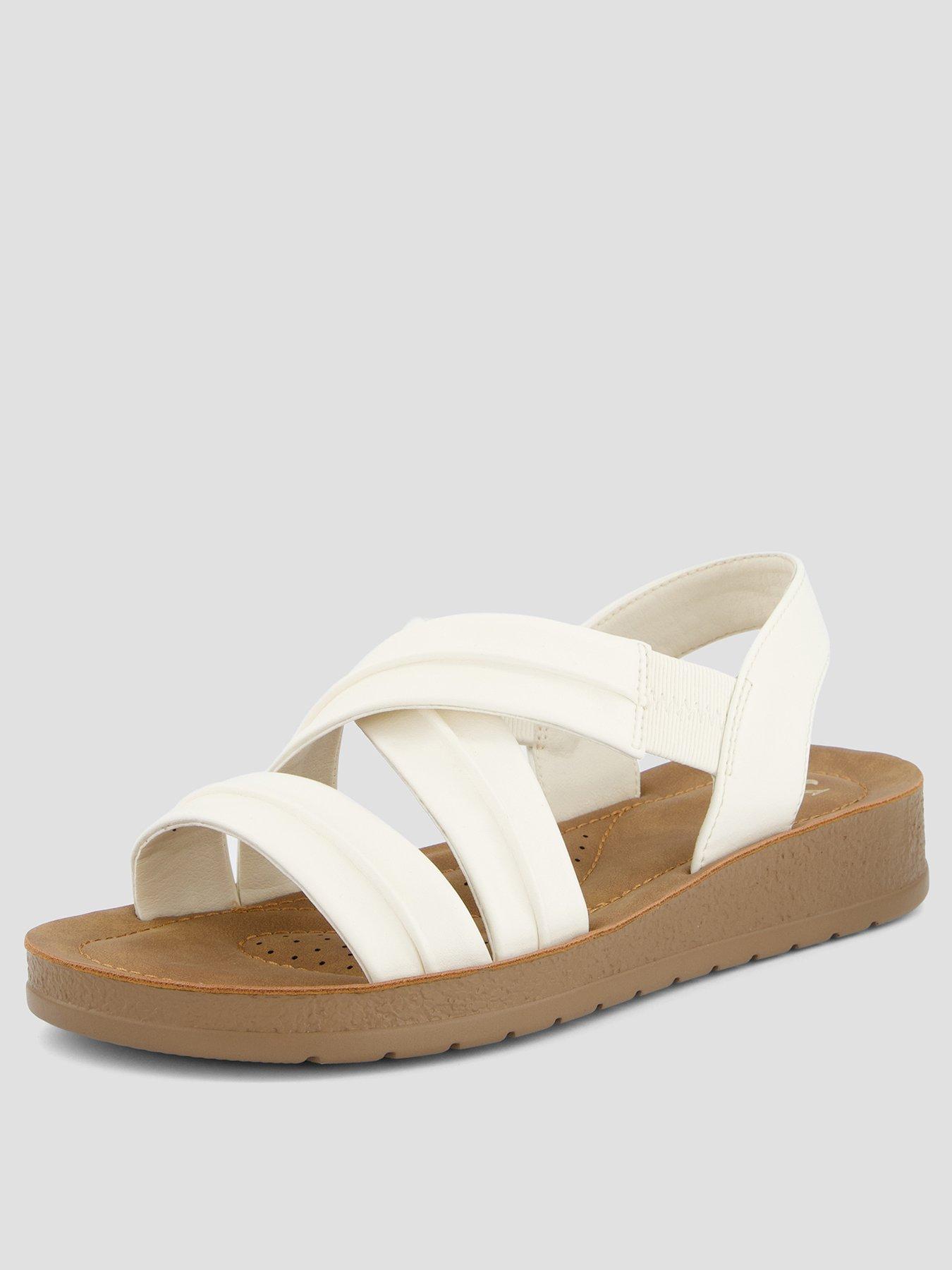 the-very-collection-comfort-flat-sandal-with-cross-strap-creamstillFront