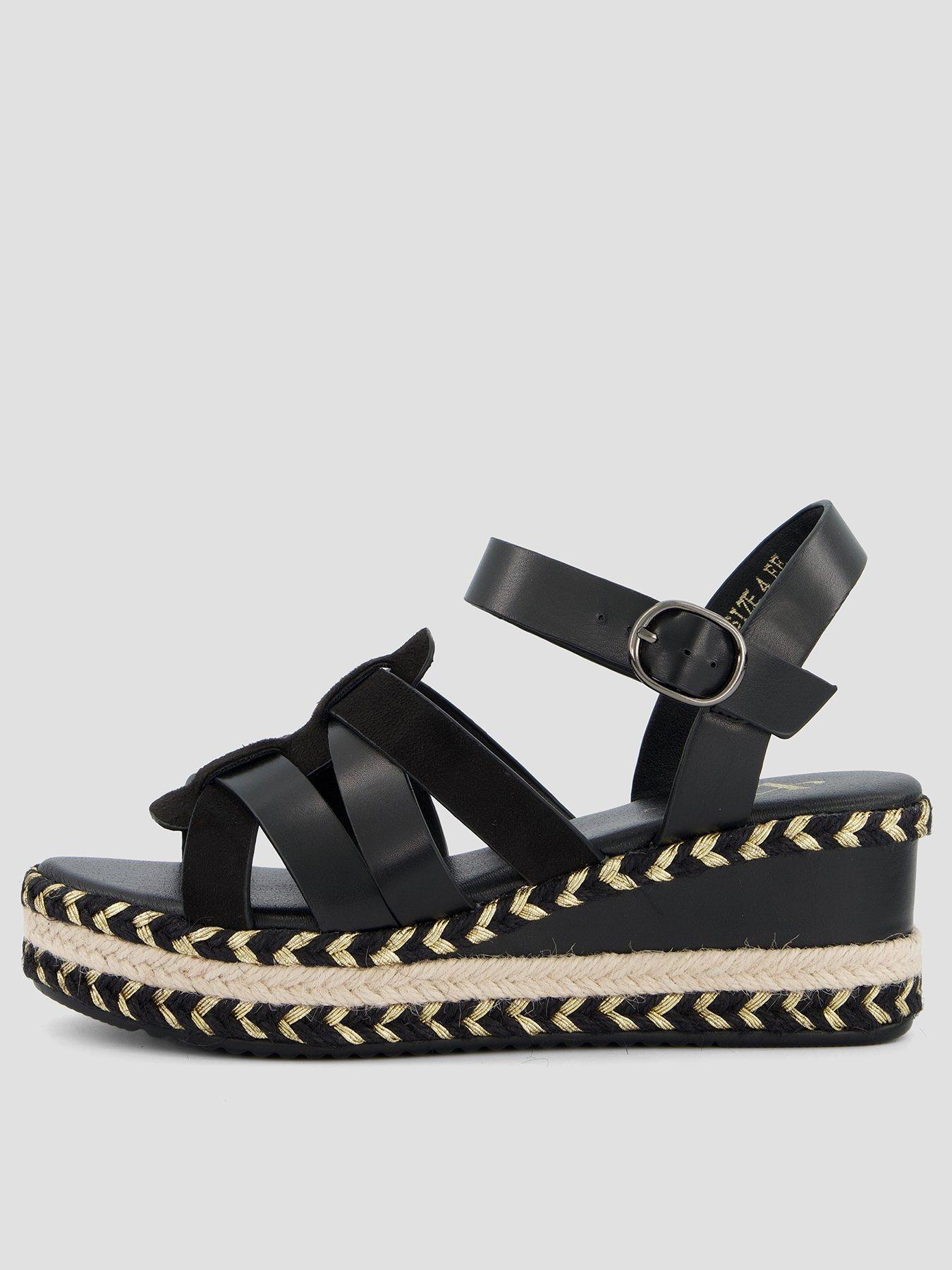 The Very Collection Wide Fit Low Wedge Sandal