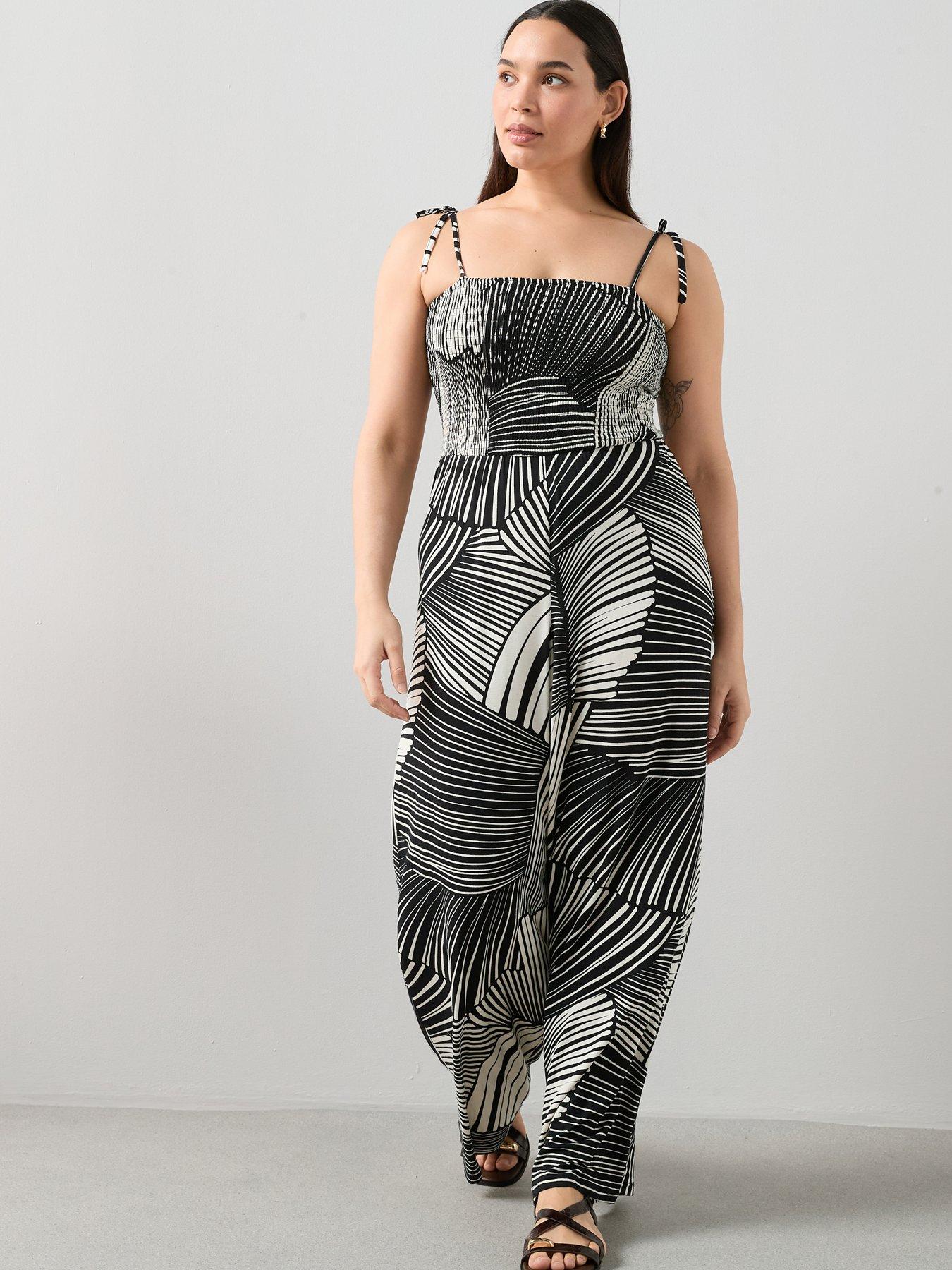 The Very Collection Curve Tie Strap Jumpsuit
