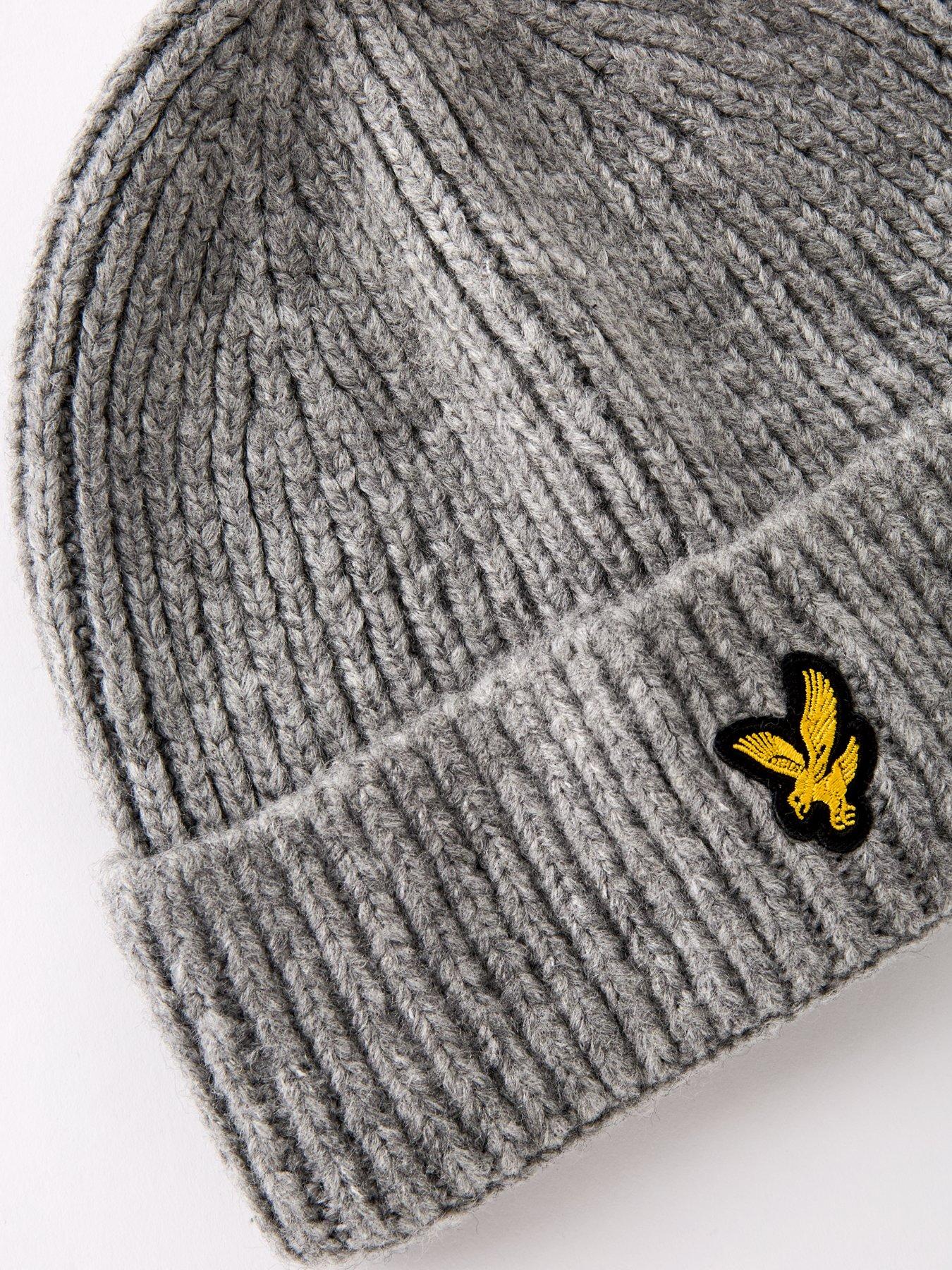 lyle-scott-brushed-scarf-and-beanie-set-greydetail