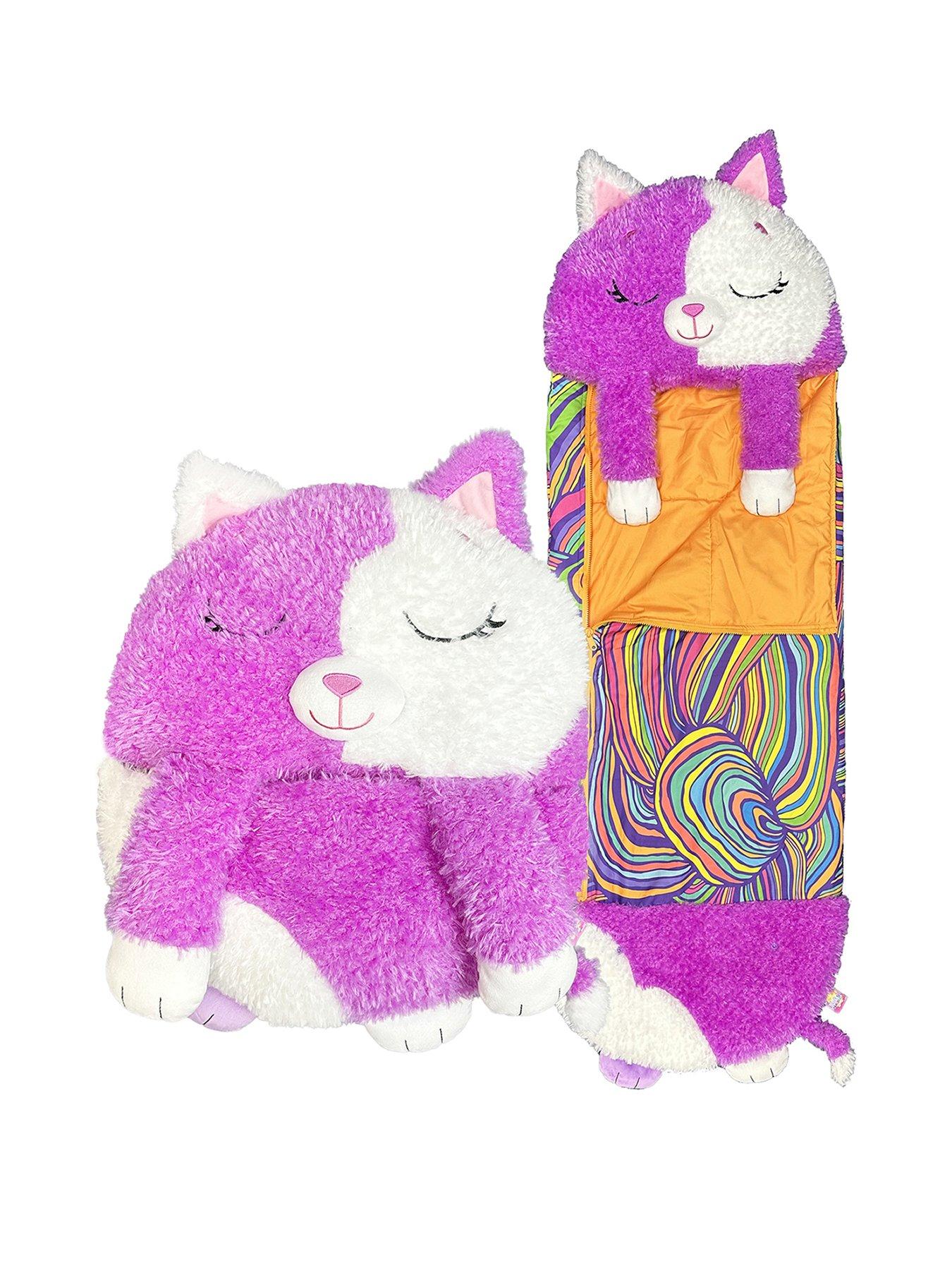 Image 1 of 8 of Happy Nappers Happy Nappers Purple White Cat (Large) Series 4