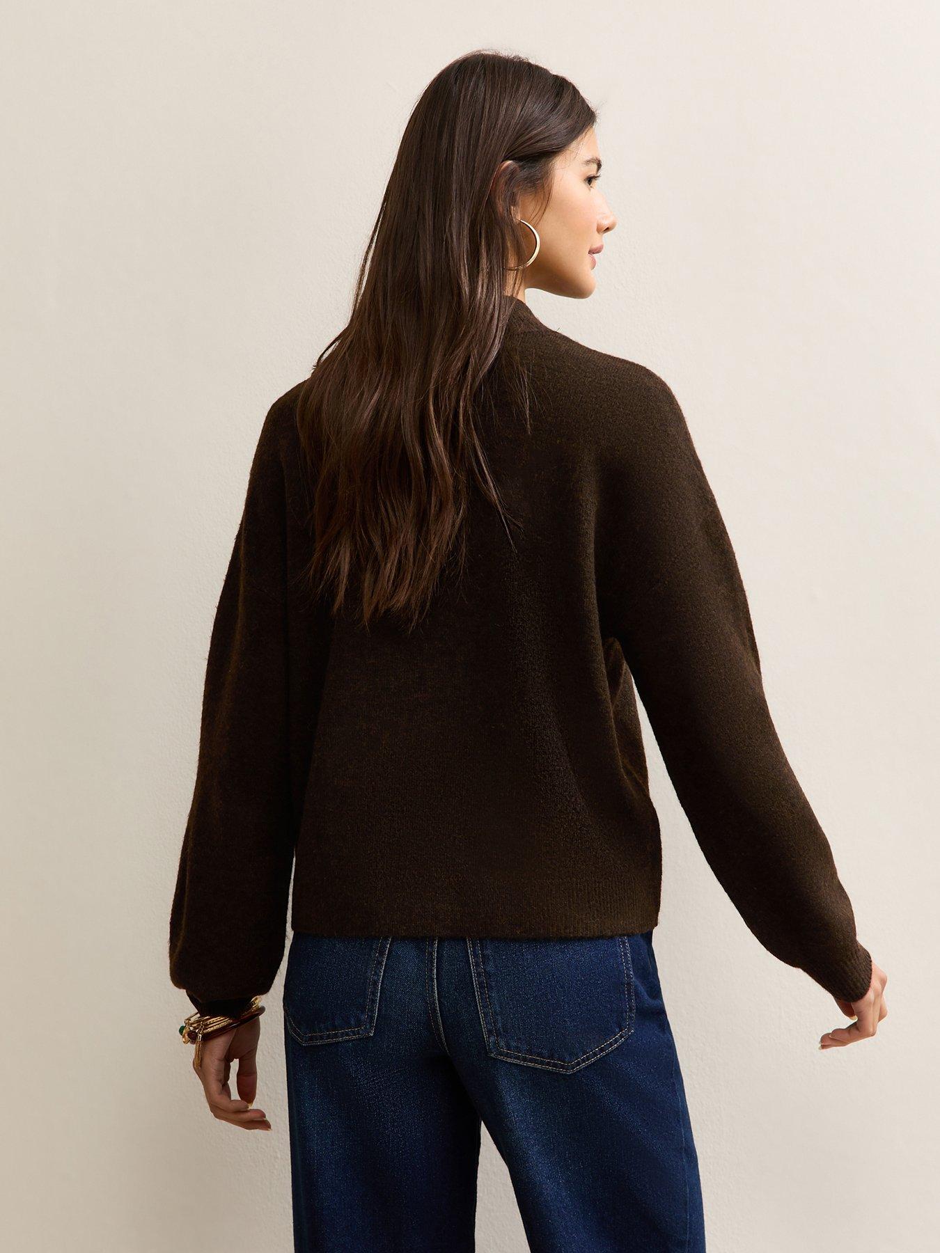 new-look-sequin-animal-motif-mock-neck-jumper-brownstillFront