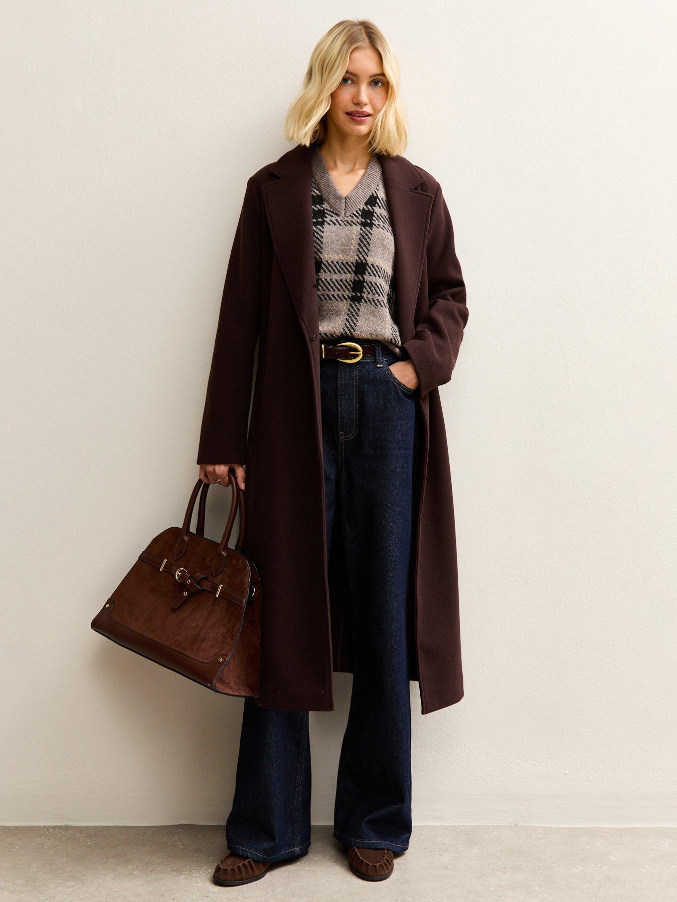 new-look-check-v-neck-jumper-brownback