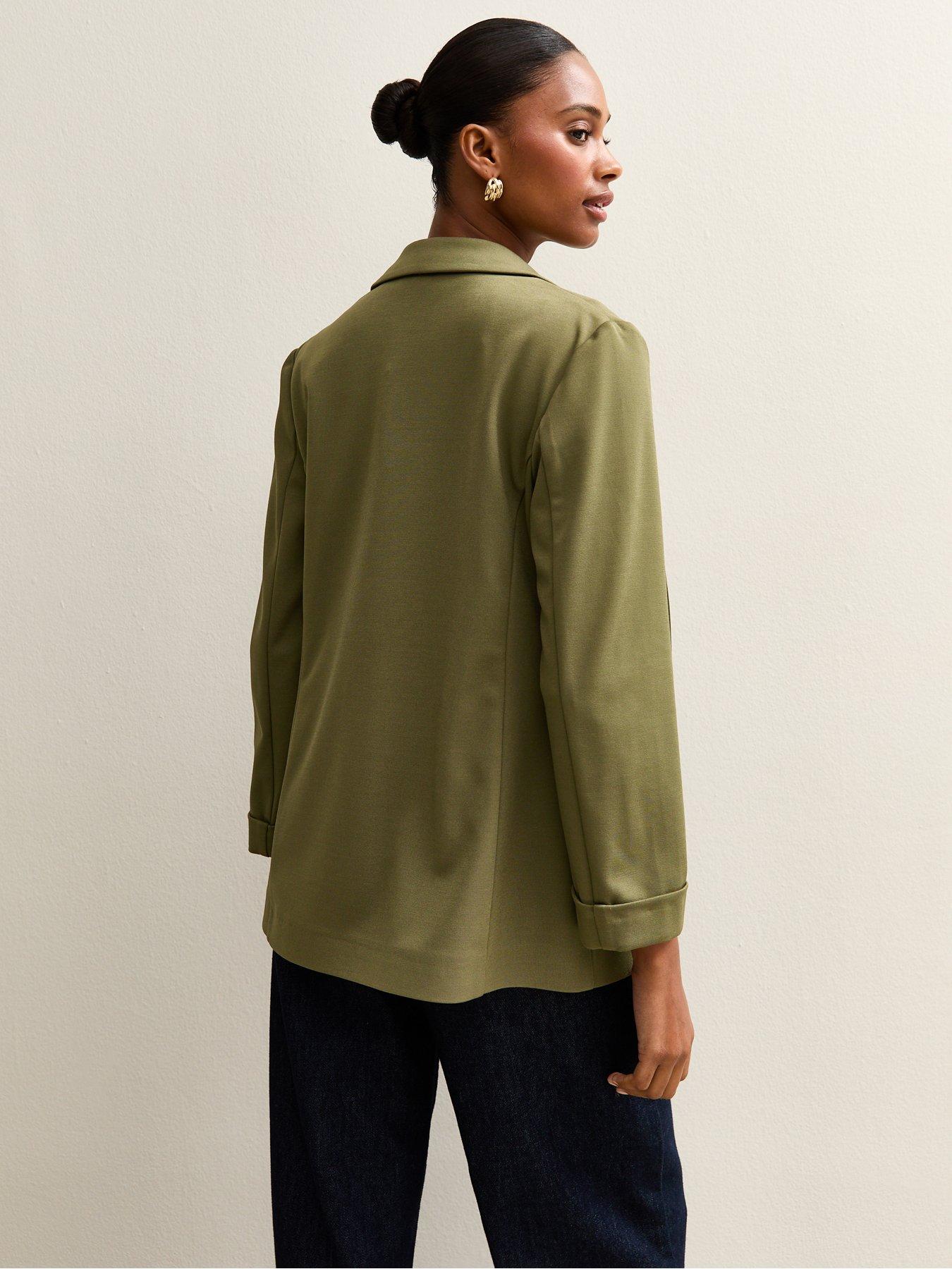 new-look-dark-khaki-ponte-jersey-blazerstillFront