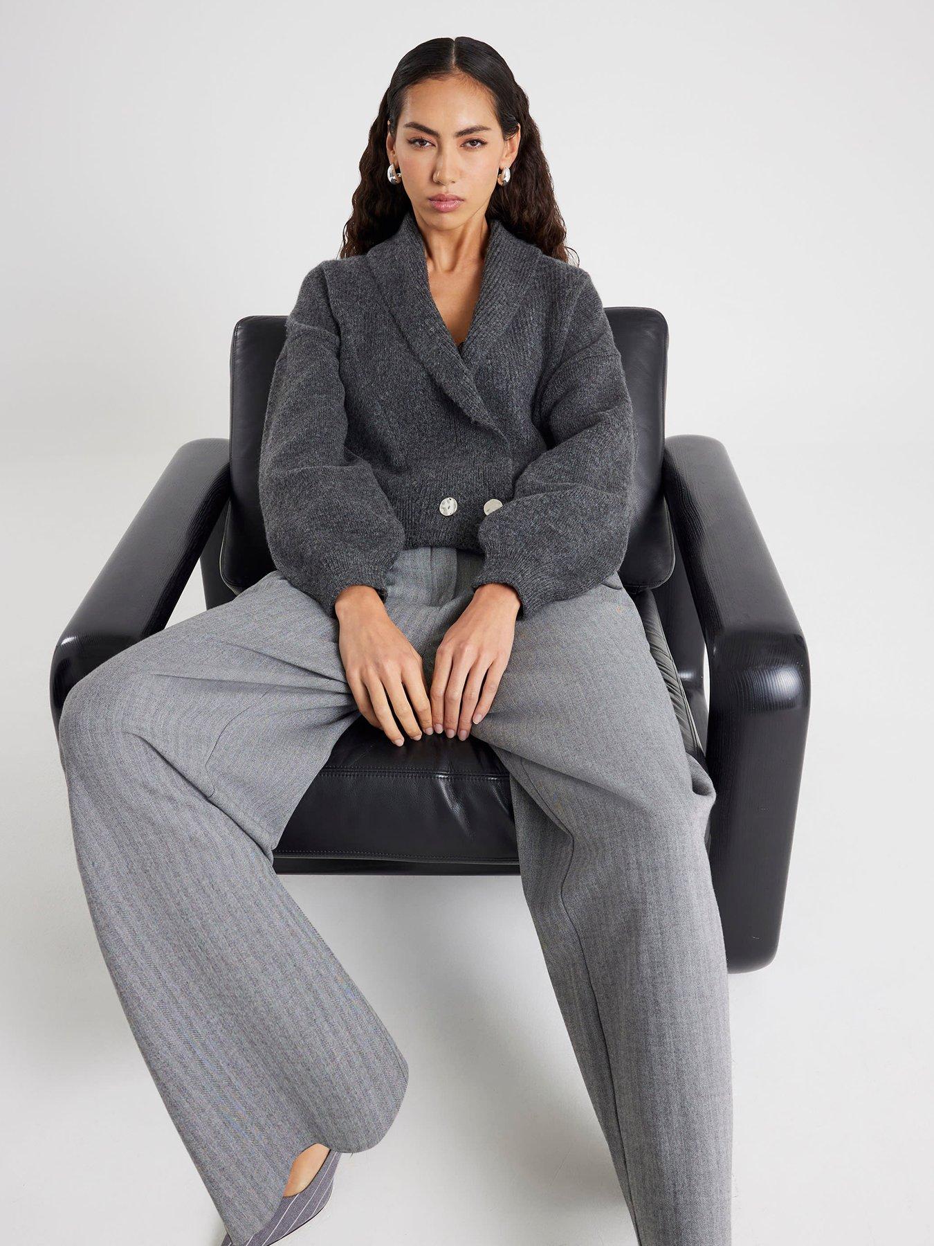 river-island-batwing-collar-cardigan-greyoutfit